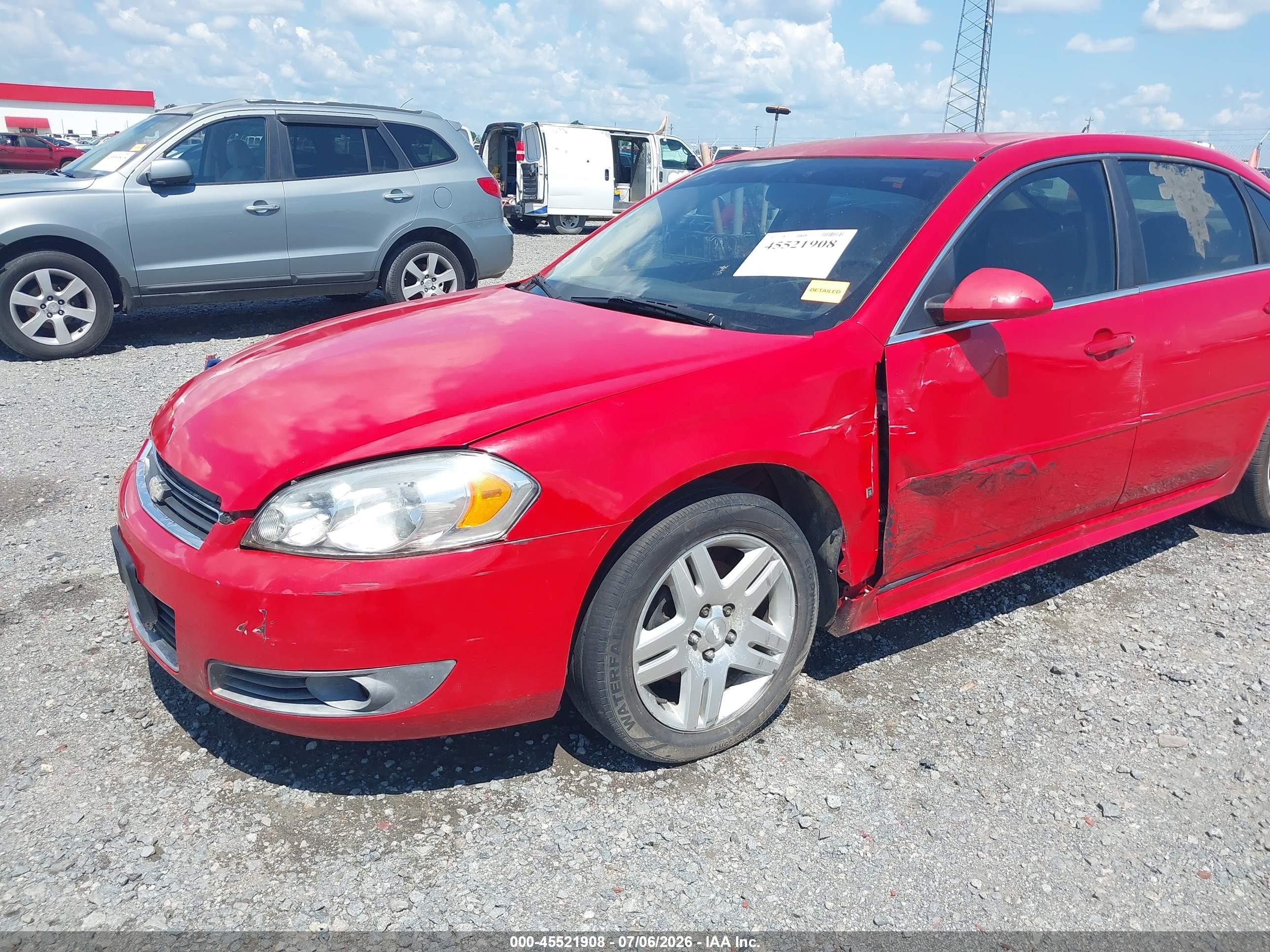 2009 Chevrolet Impala Lt Red vin: 2G1WC57M791203503