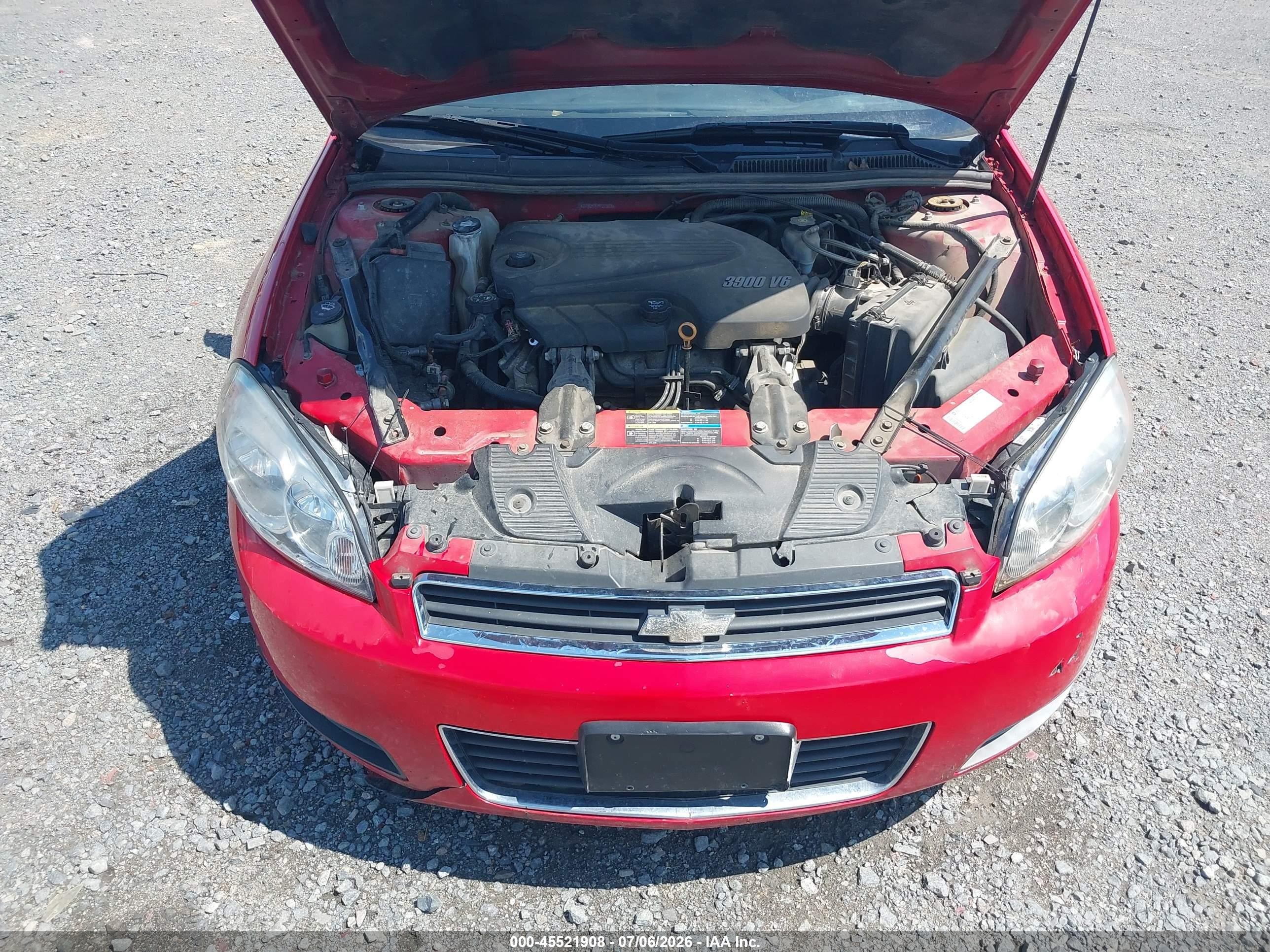 2009 Chevrolet Impala Lt Red vin: 2G1WC57M791203503
