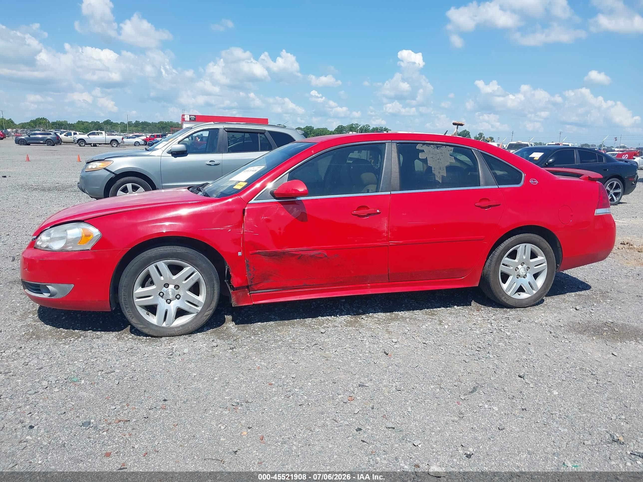 2009 Chevrolet Impala Lt Red vin: 2G1WC57M791203503