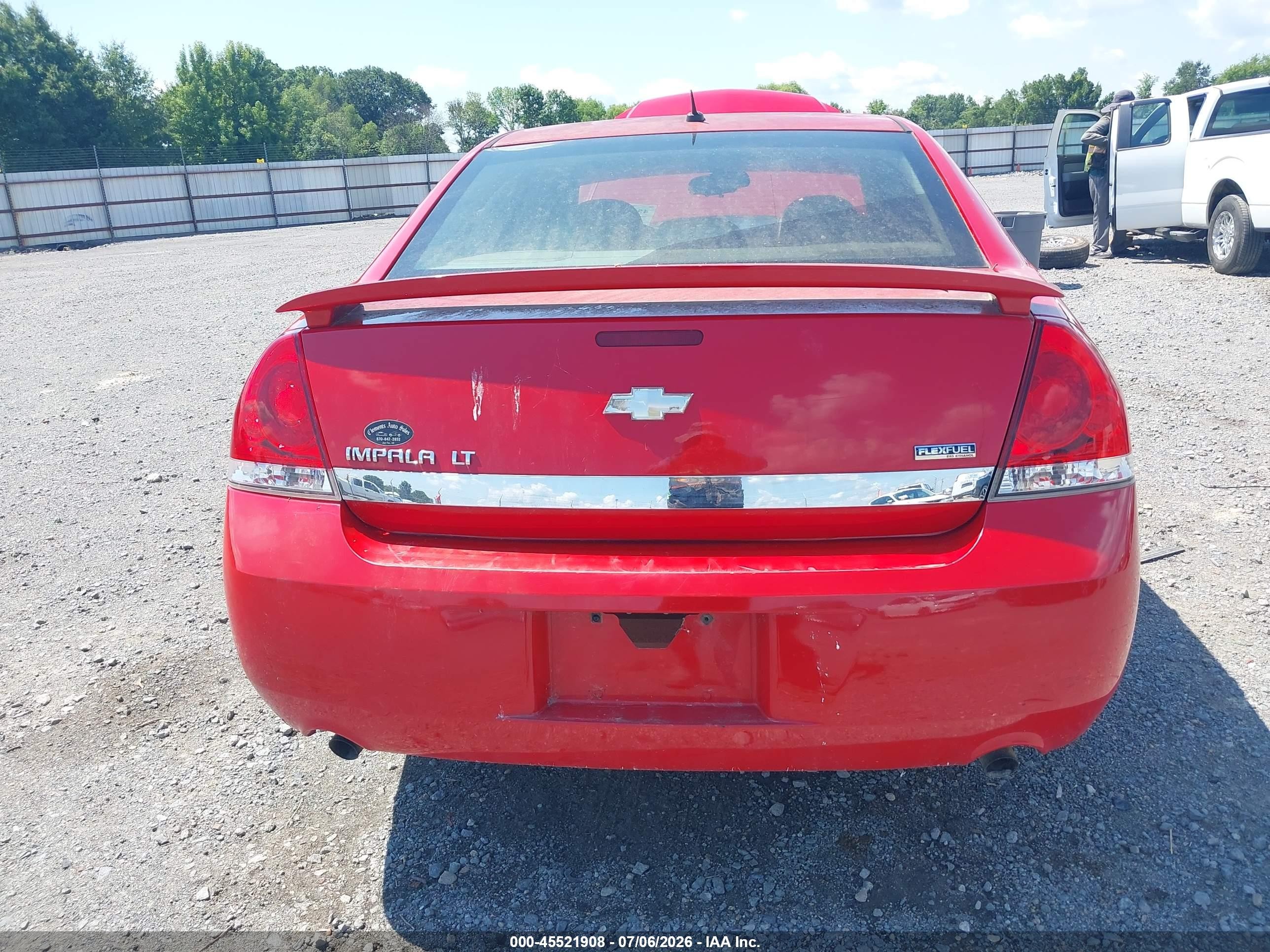 2009 Chevrolet Impala Lt Red vin: 2G1WC57M791203503