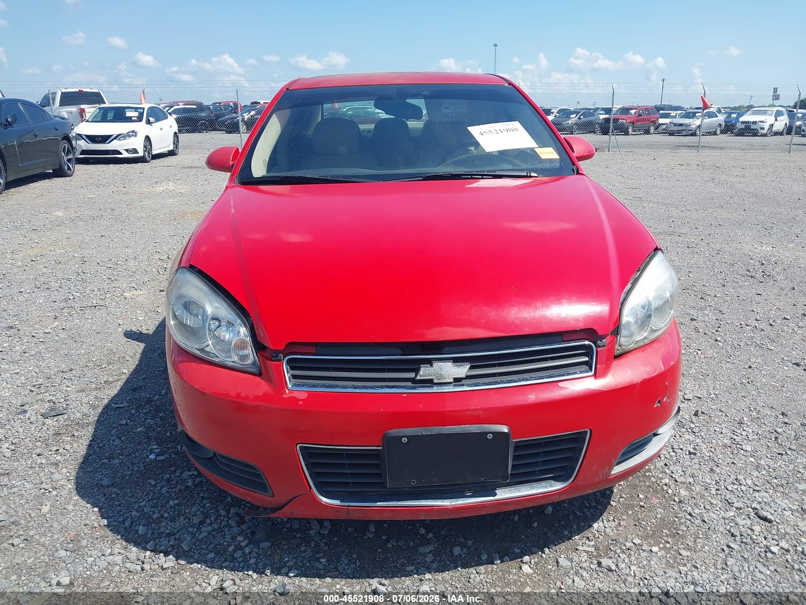 2009 Chevrolet Impala Lt Red vin: 2G1WC57M791203503