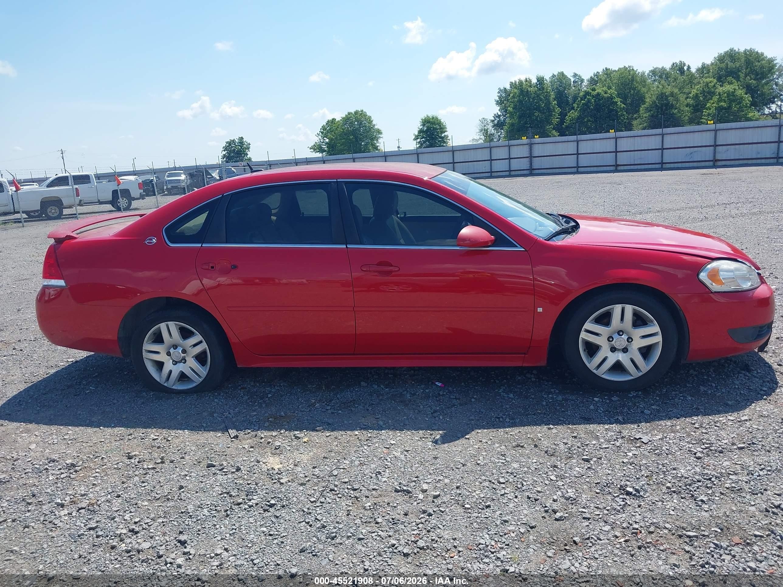 2009 Chevrolet Impala Lt Red vin: 2G1WC57M791203503