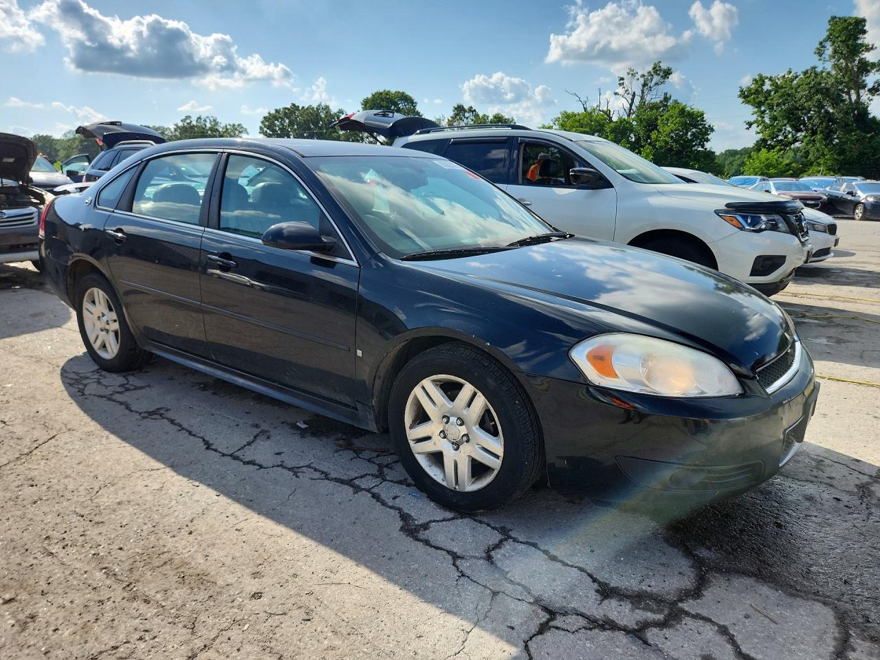 2009 Chevrolet Impala 2lt Black vin: 2G1WC57M891267193