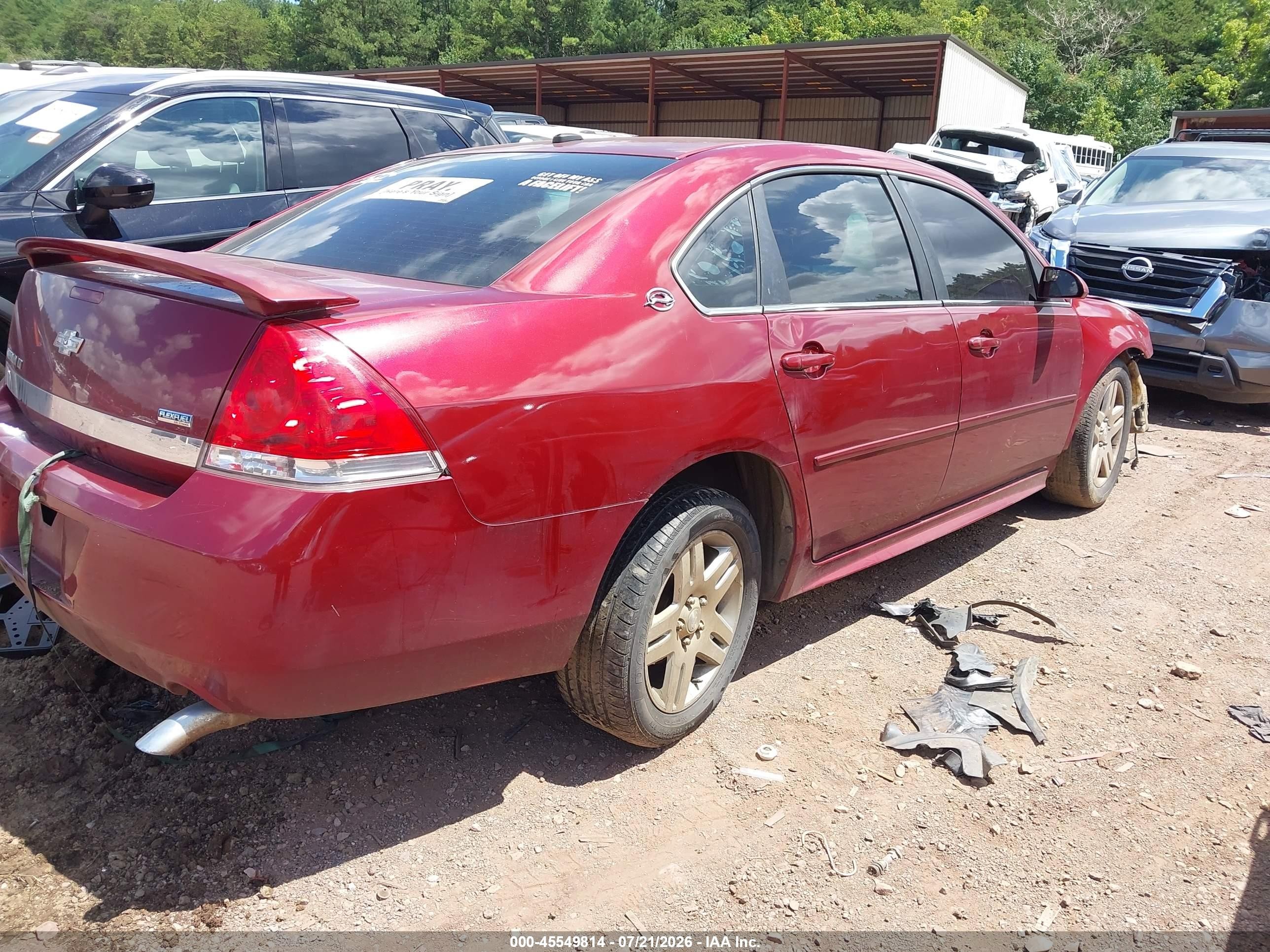 2009 Chevrolet Impala Lt Красный vin: 2G1WC57M991221386