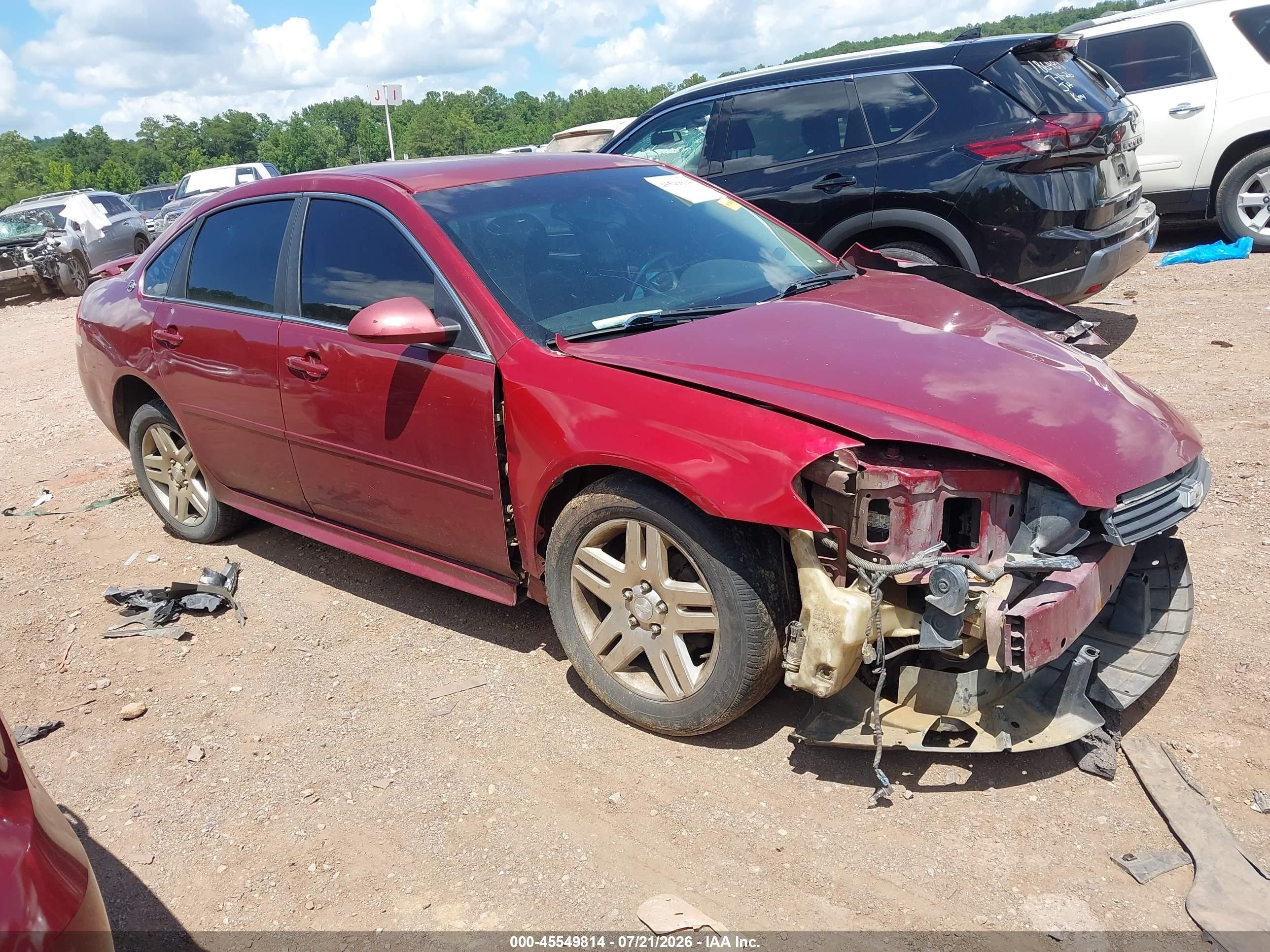 2009 Chevrolet Impala Lt Красный vin: 2G1WC57M991221386