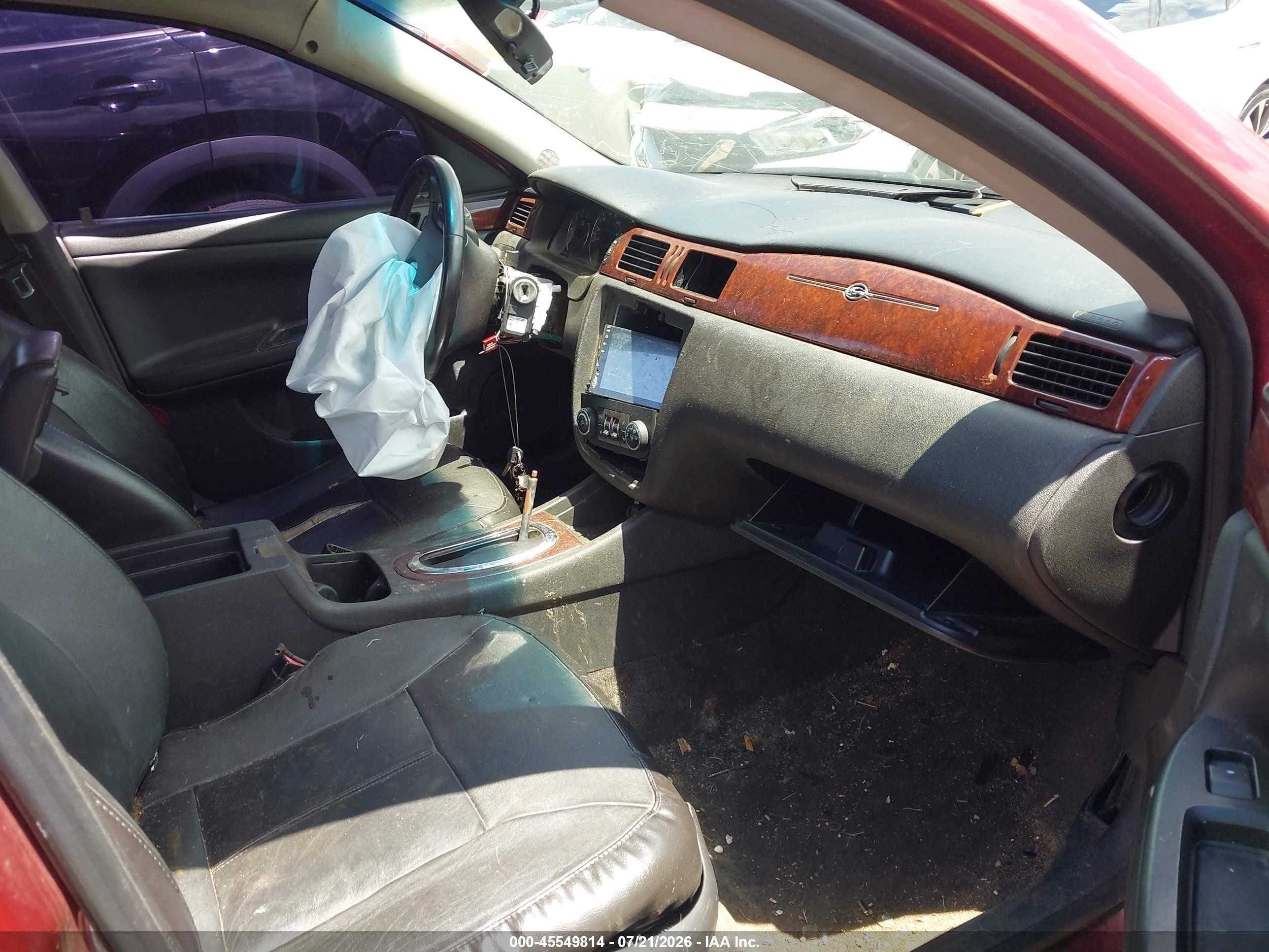 2009 Chevrolet Impala Lt Красный vin: 2G1WC57M991221386