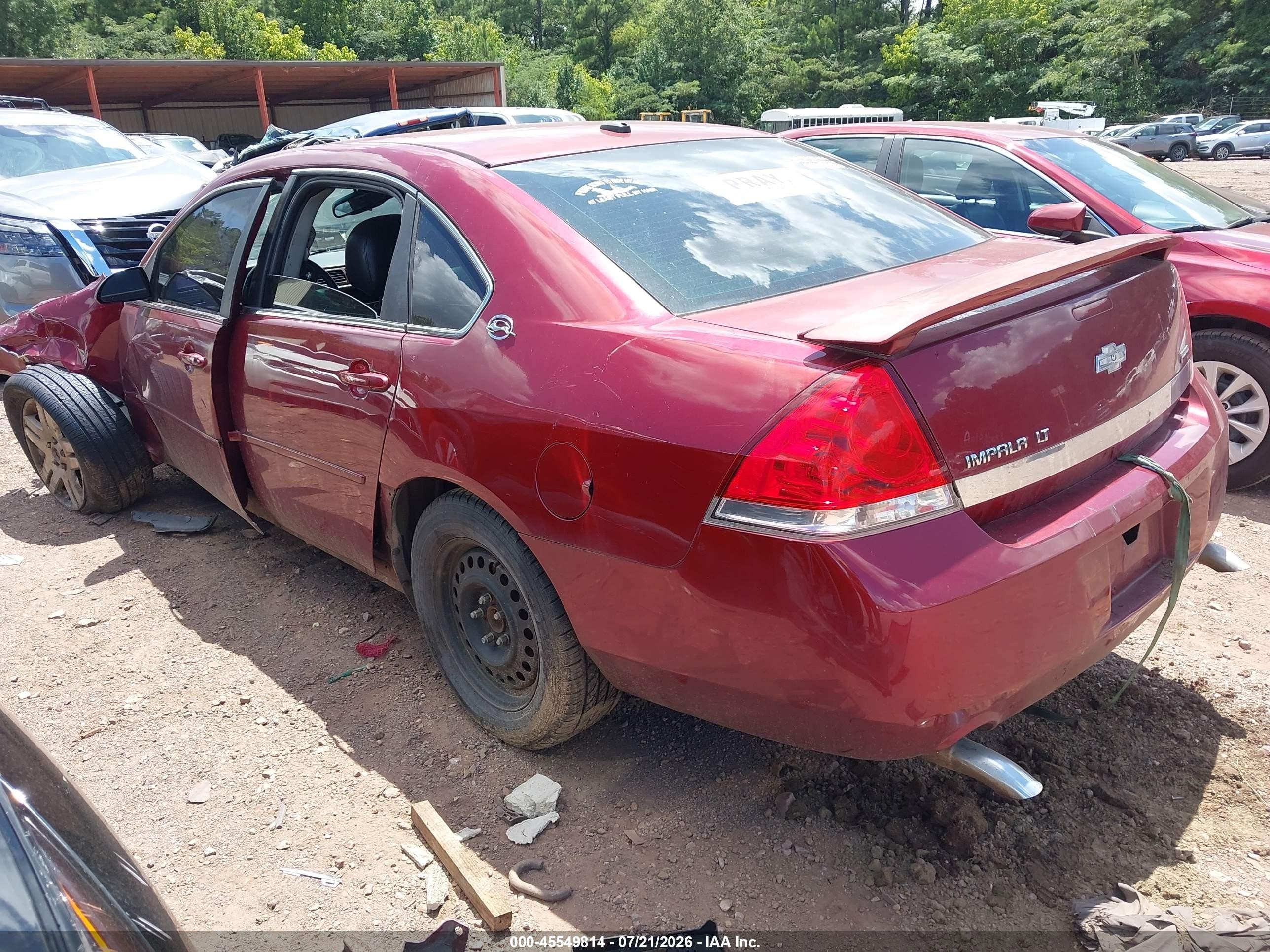 2009 Chevrolet Impala Lt Красный vin: 2G1WC57M991221386