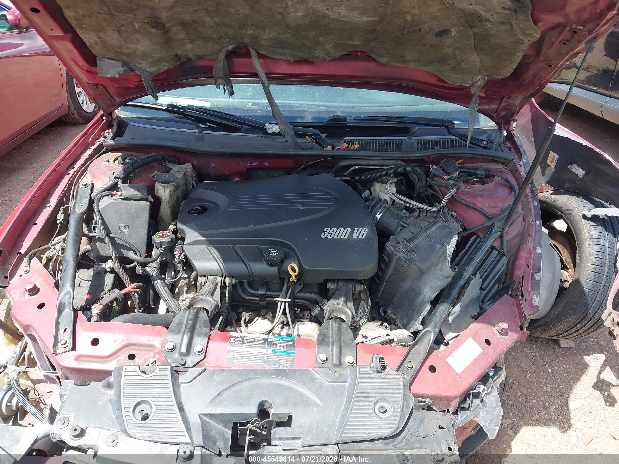 2009 Chevrolet Impala Lt Красный vin: 2G1WC57M991221386