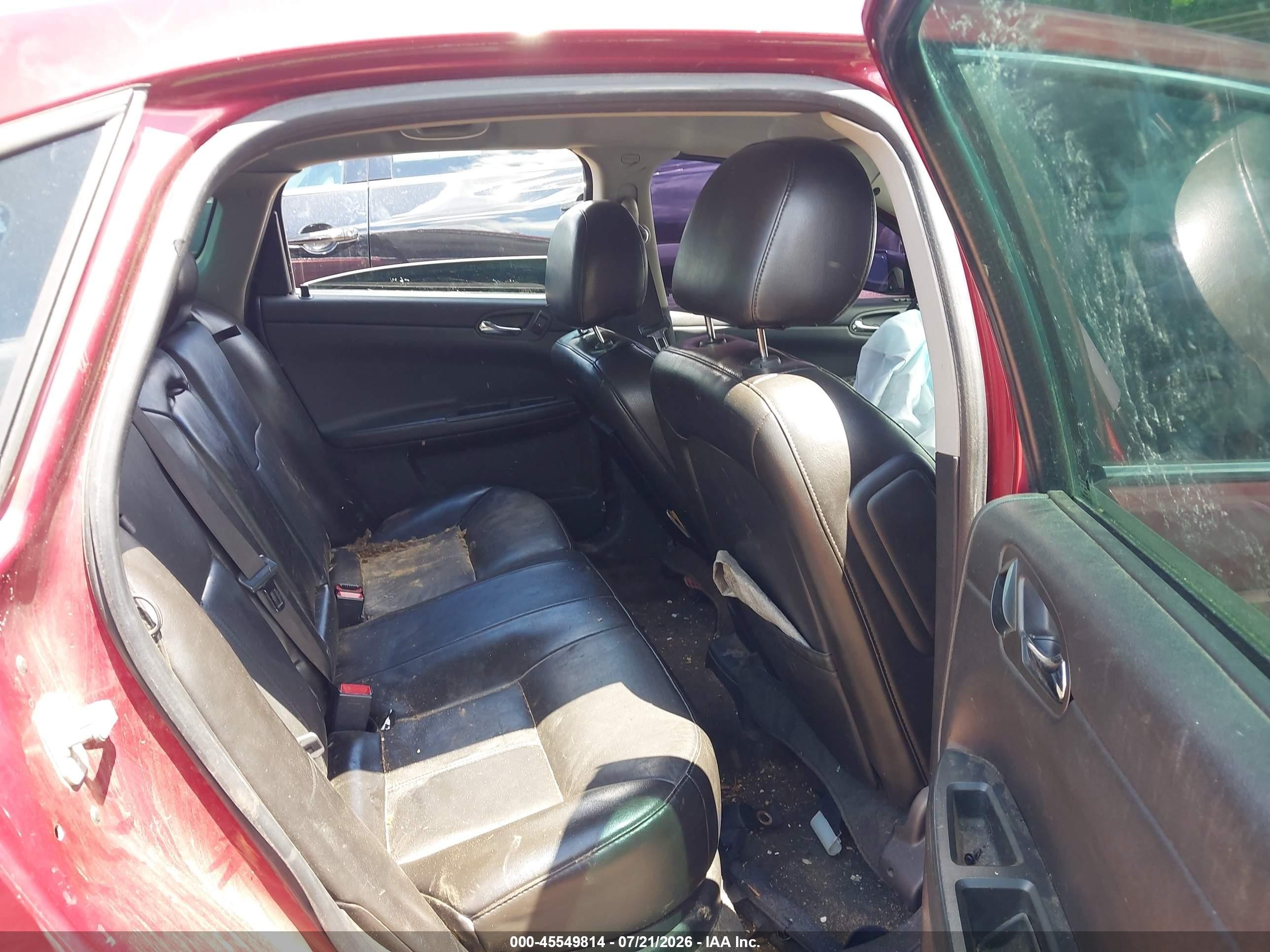 2009 Chevrolet Impala Lt Красный vin: 2G1WC57M991221386