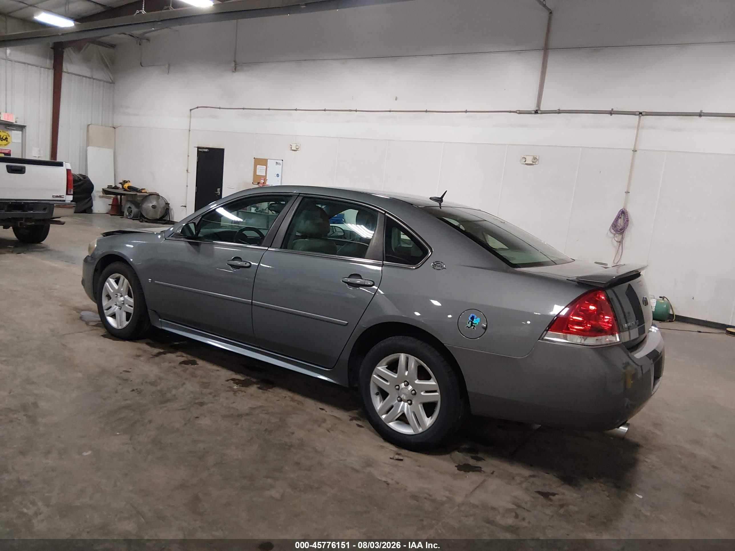 2009 Chevrolet Impala Lt Серый vin: 2G1WC57M991234705