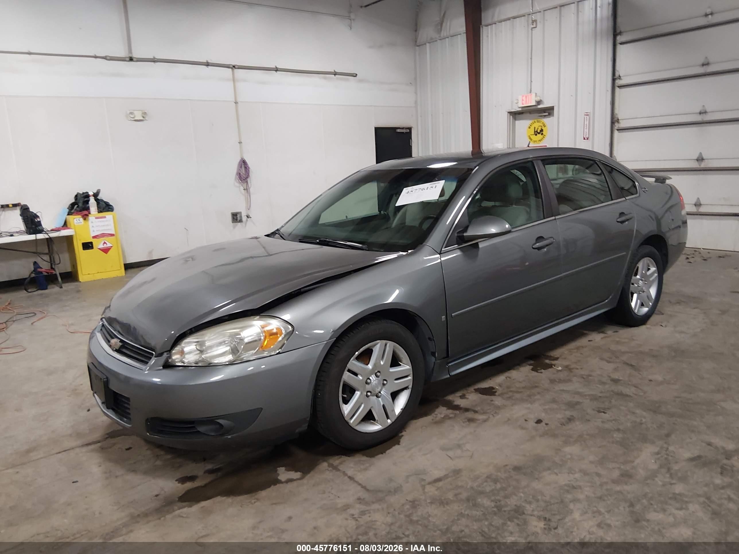 2009 Chevrolet Impala Lt Серый vin: 2G1WC57M991234705