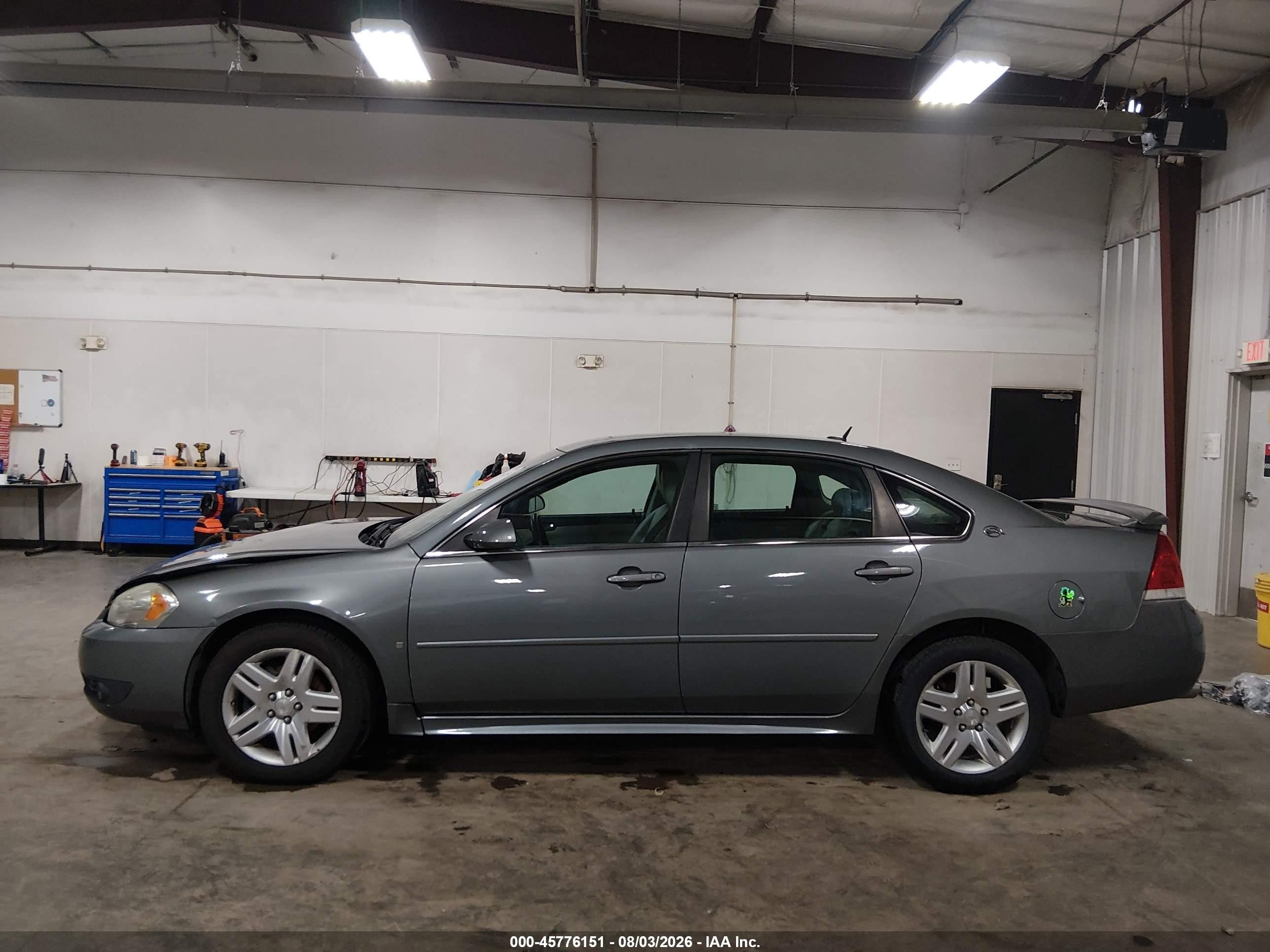 2009 Chevrolet Impala Lt Серый vin: 2G1WC57M991234705