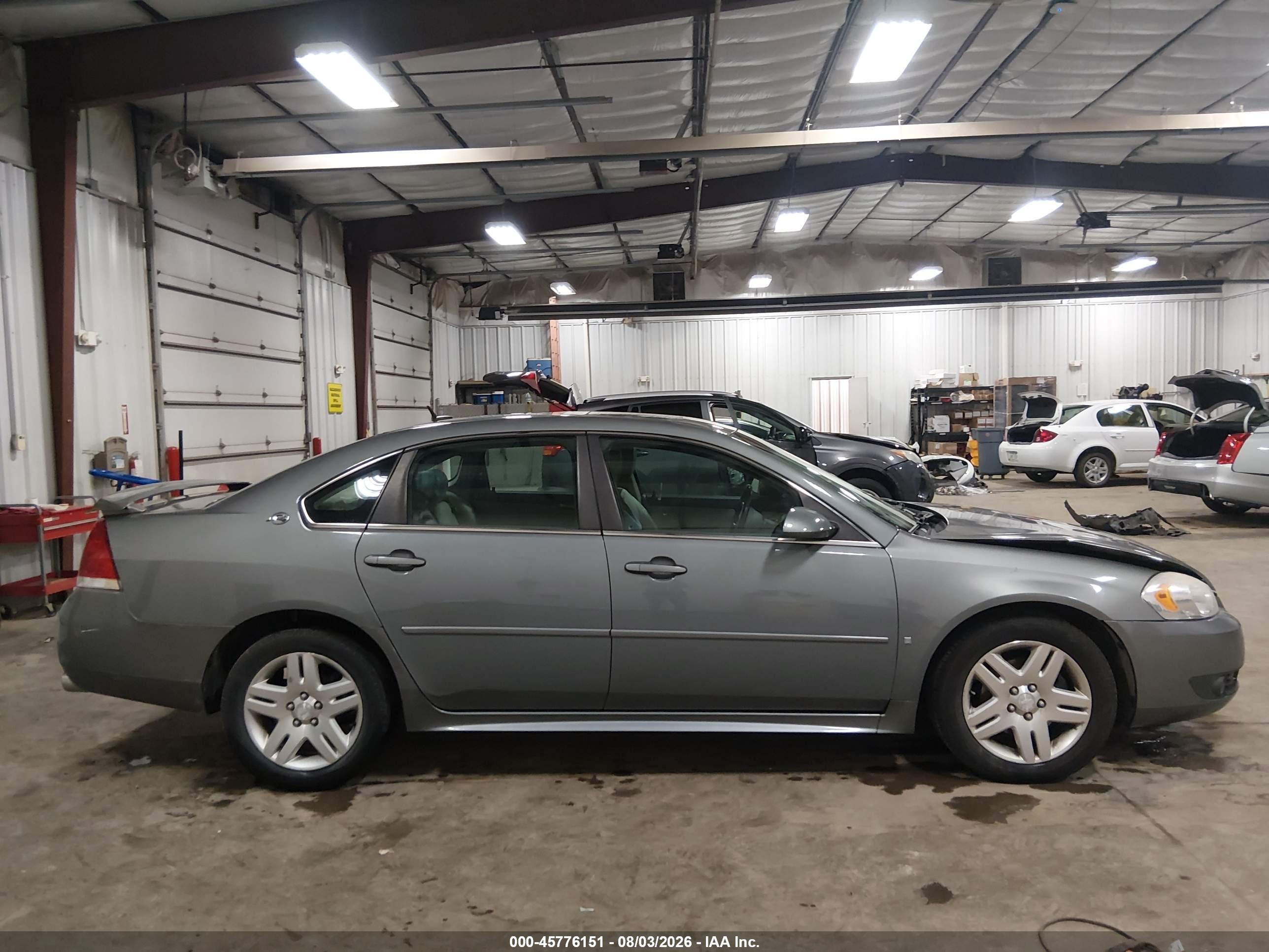 2009 Chevrolet Impala Lt Серый vin: 2G1WC57M991234705