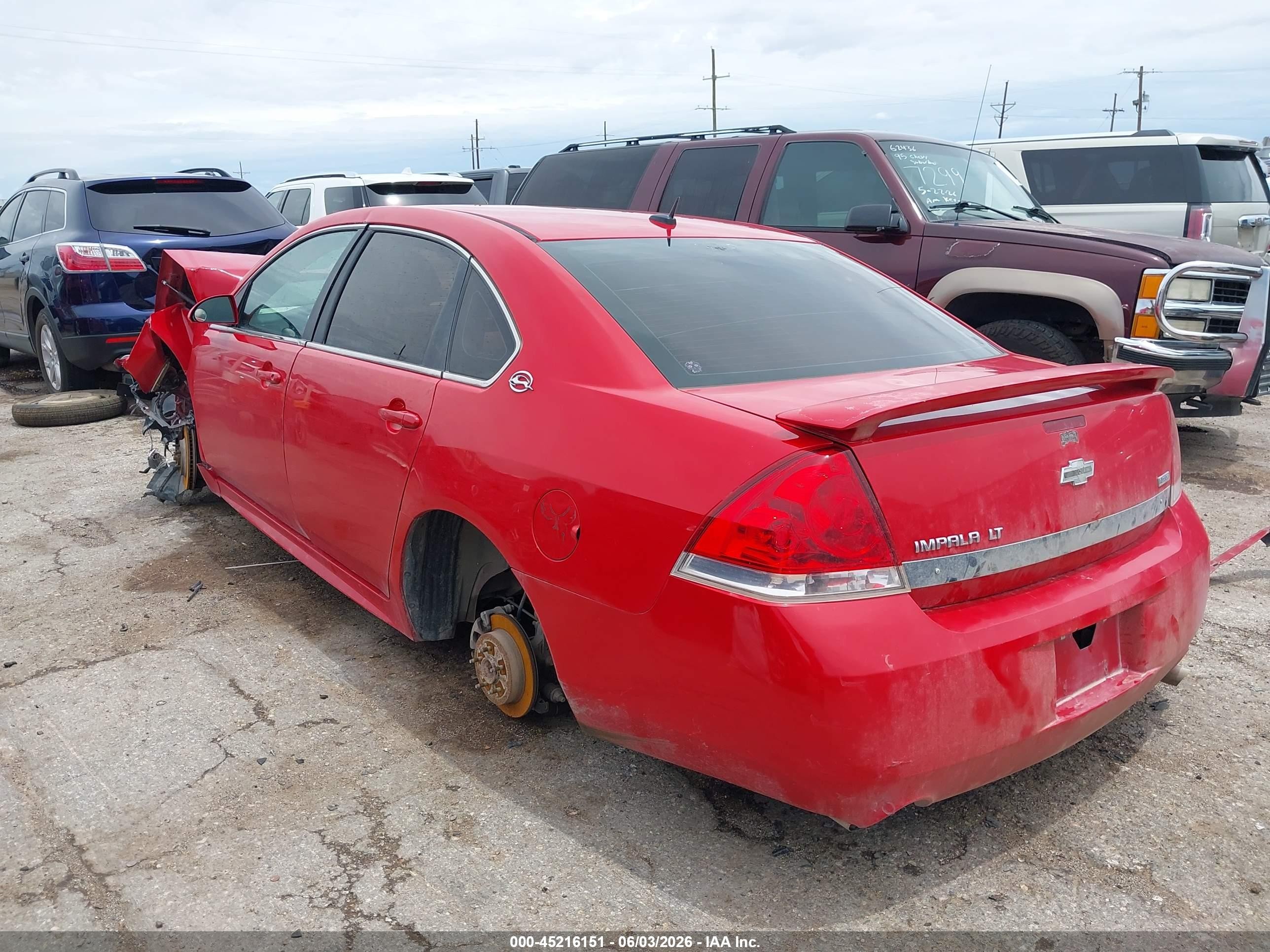 2009 Chevrolet Impala Lt Red vin: 2G1WC57MX91145726