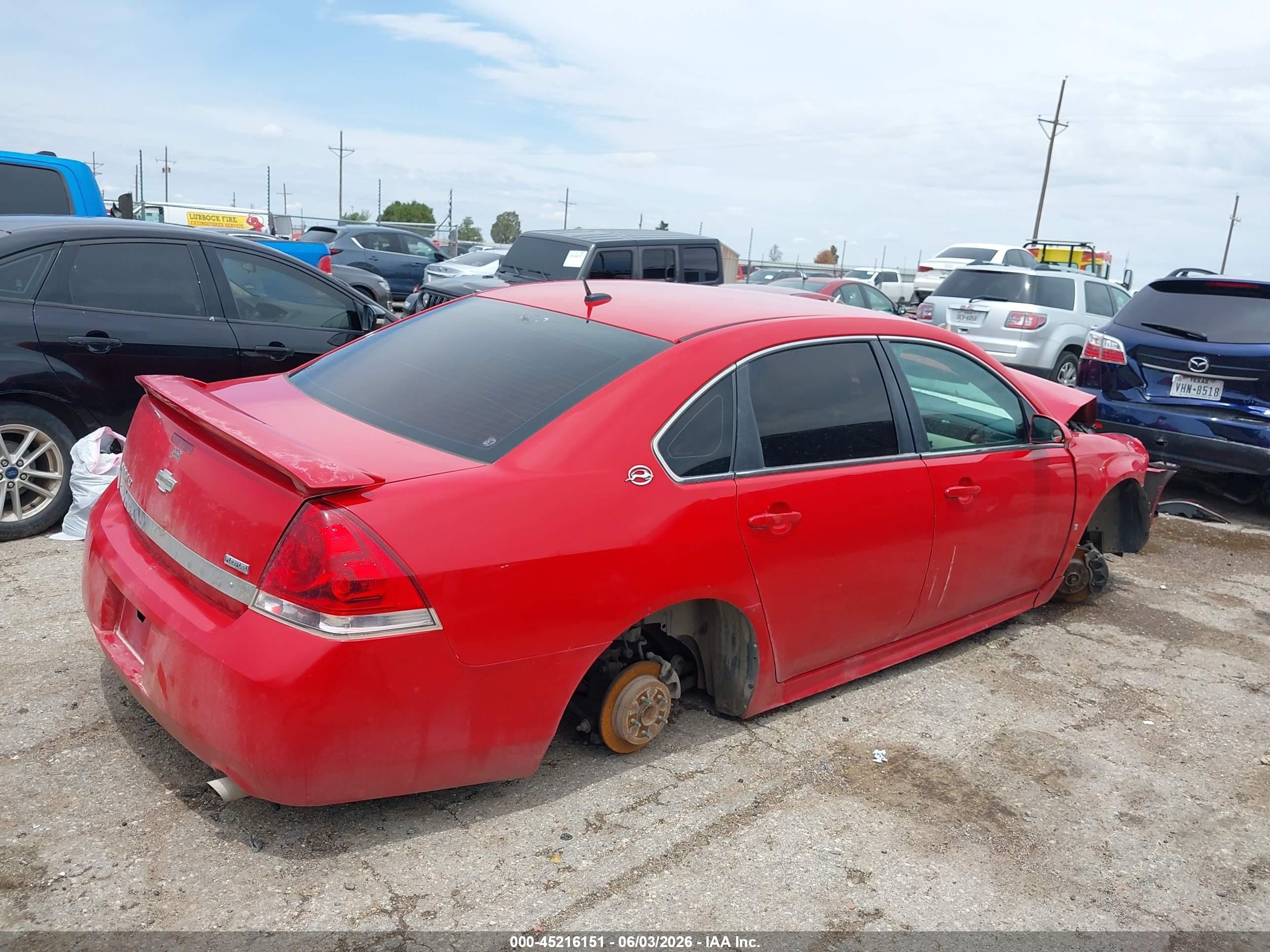 2009 Chevrolet Impala Lt Red vin: 2G1WC57MX91145726