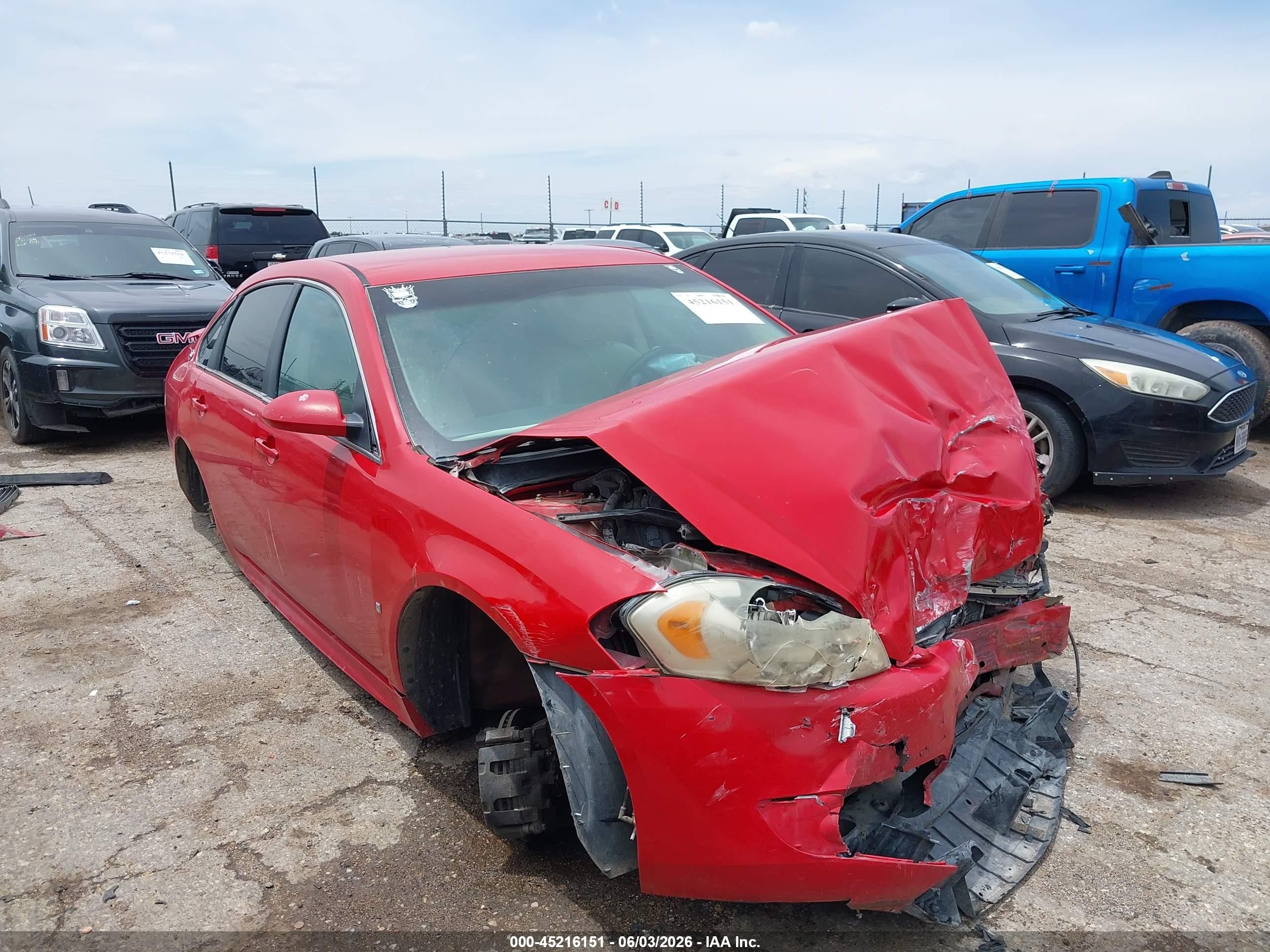 2009 Chevrolet Impala Lt Red vin: 2G1WC57MX91145726