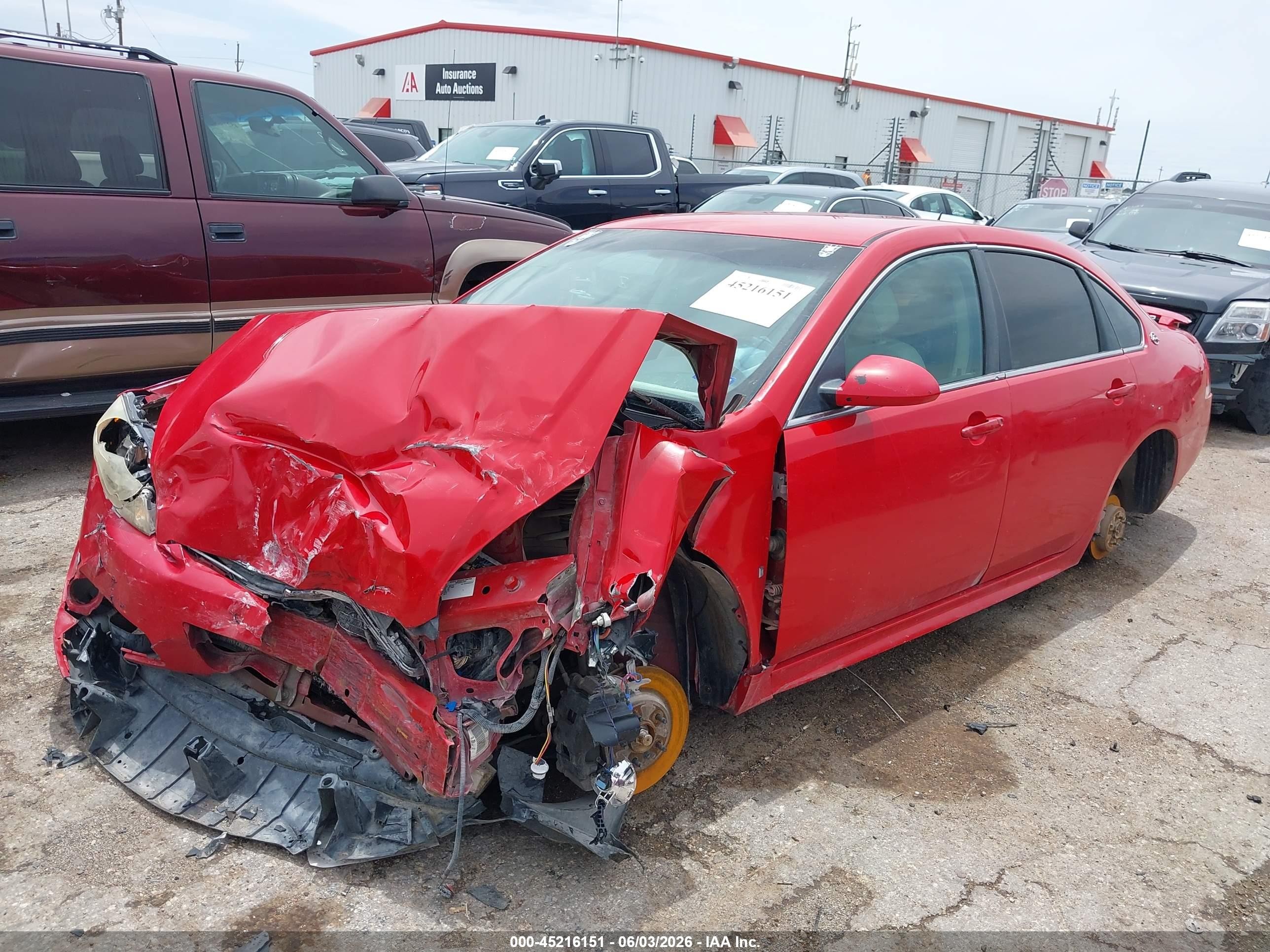 2009 Chevrolet Impala Lt Red vin: 2G1WC57MX91145726