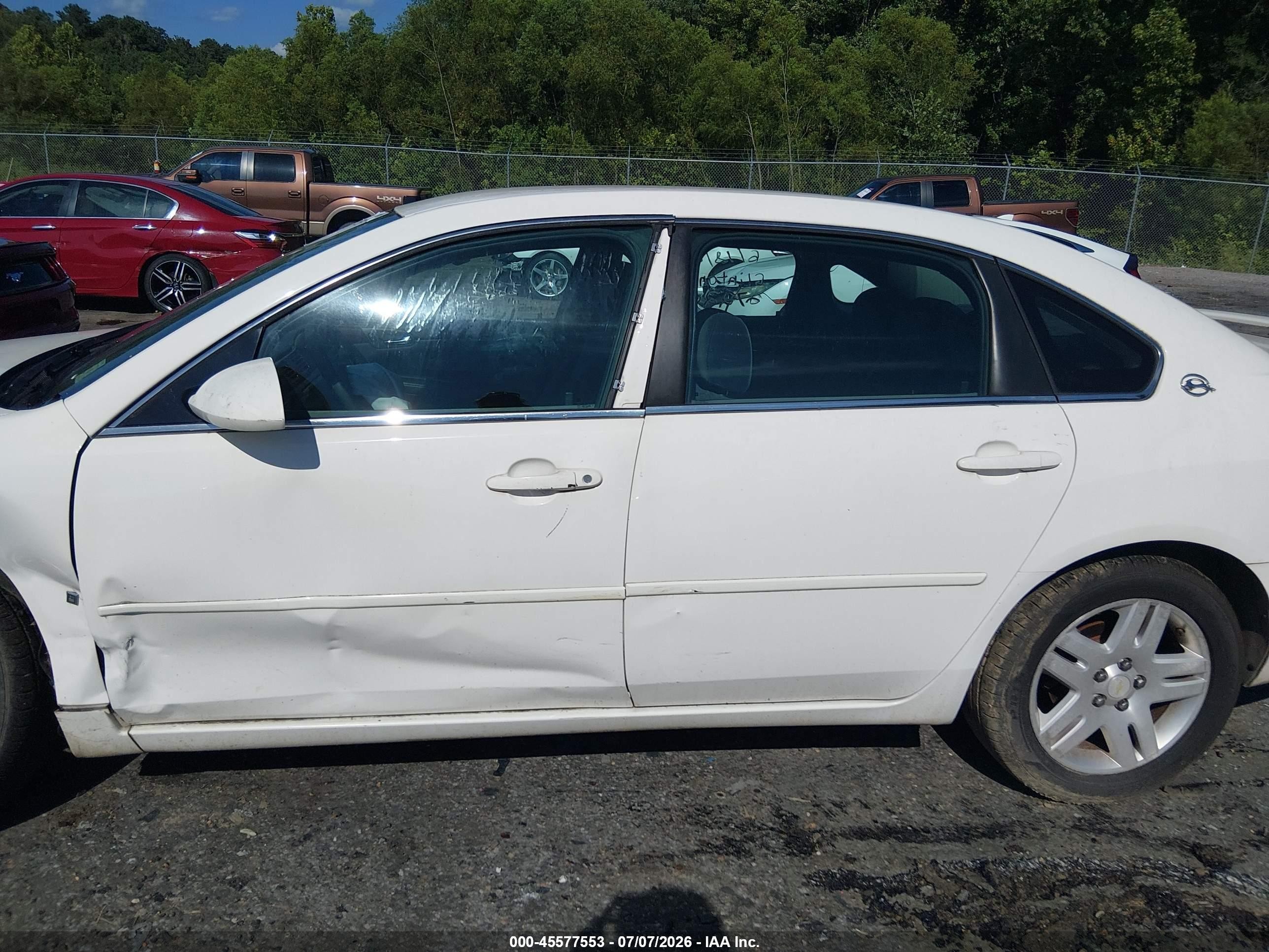 2006 Chevrolet Impala Lt White vin: 2G1WC581069128712