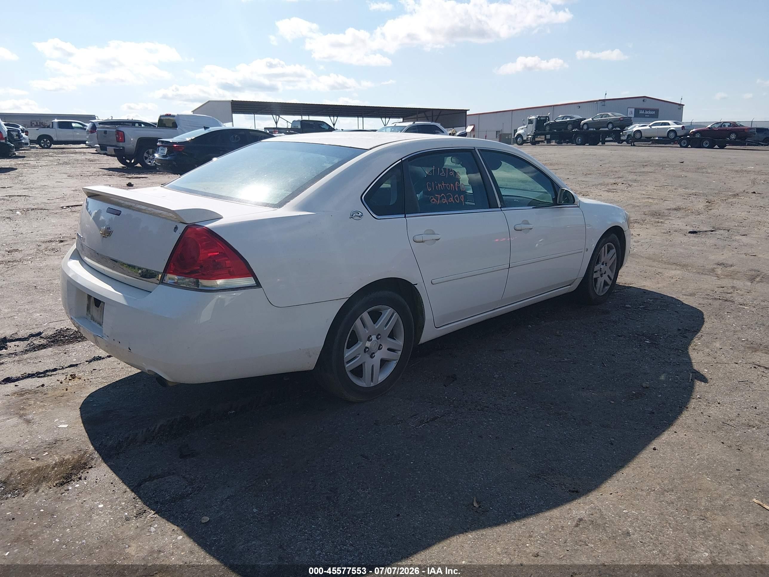 2006 Chevrolet Impala Lt White vin: 2G1WC581069128712