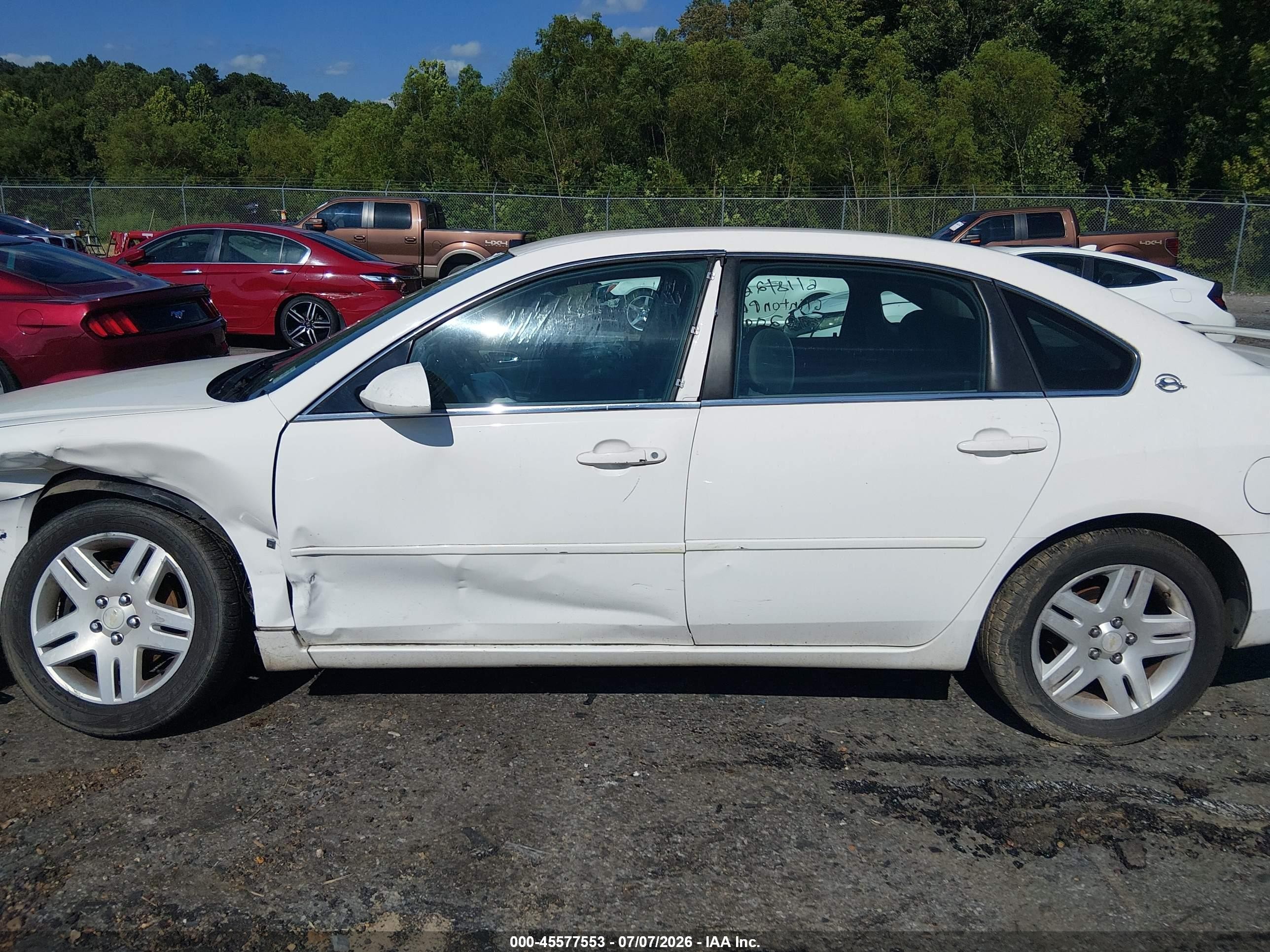 2006 Chevrolet Impala Lt White vin: 2G1WC581069128712