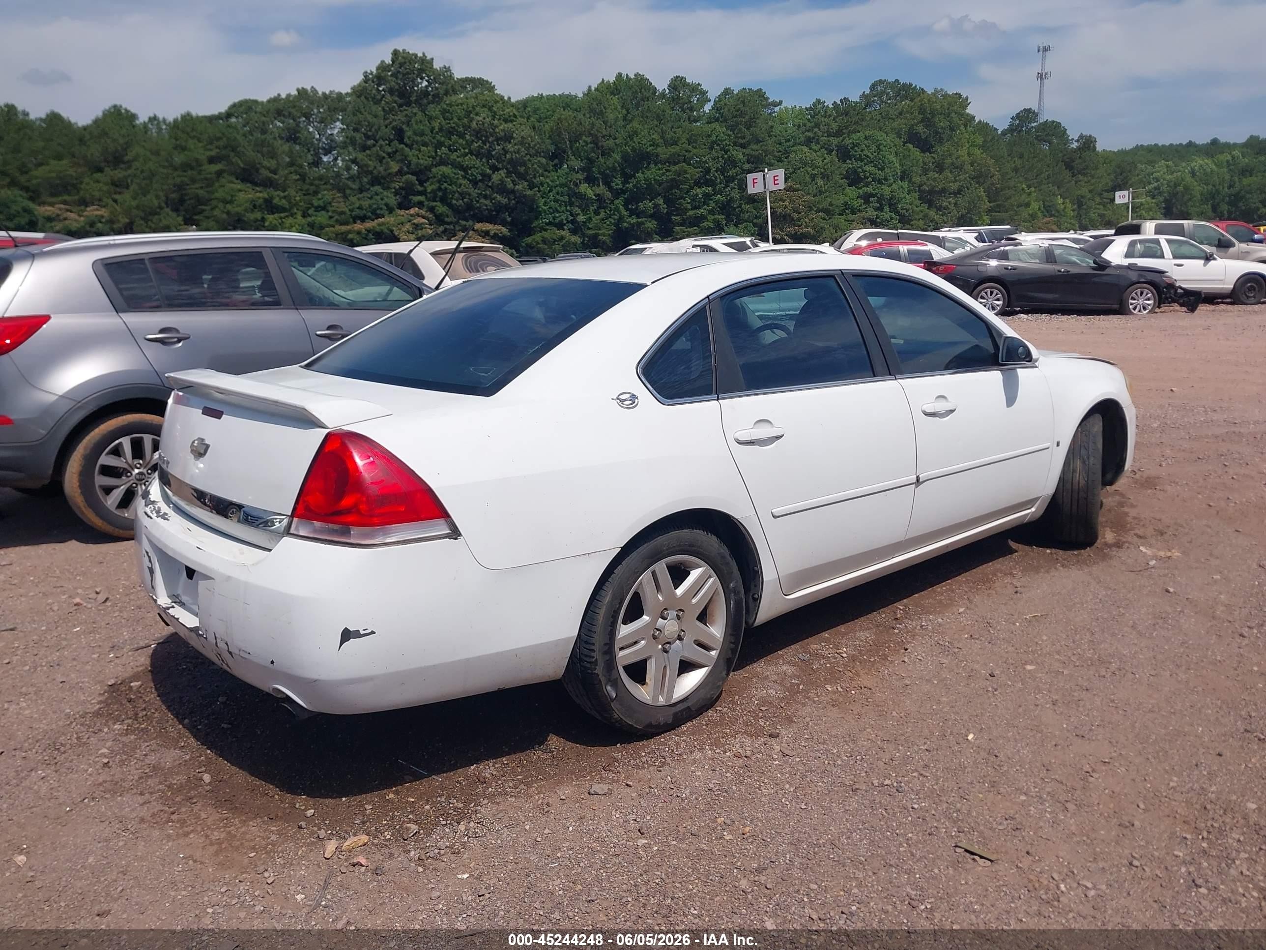 2006 Chevrolet Impala Lt White vin: 2G1WC581369109541