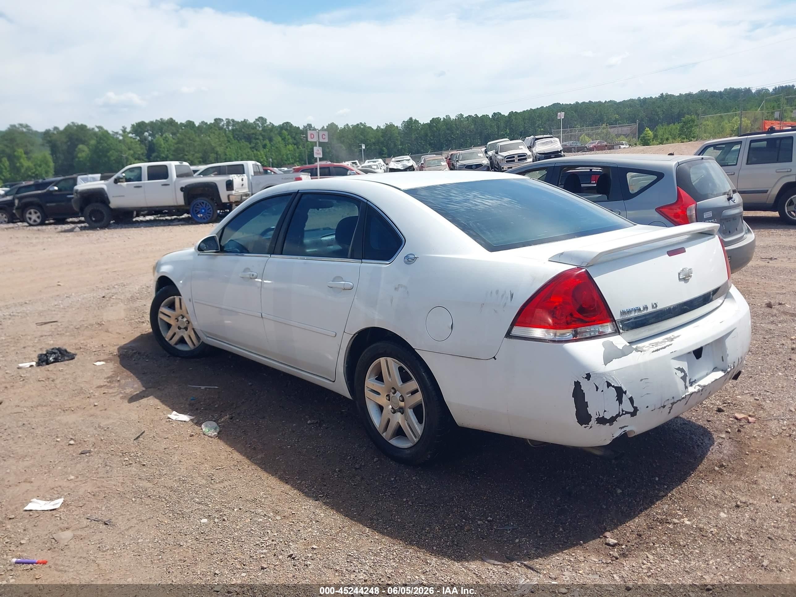 2006 Chevrolet Impala Lt White vin: 2G1WC581369109541