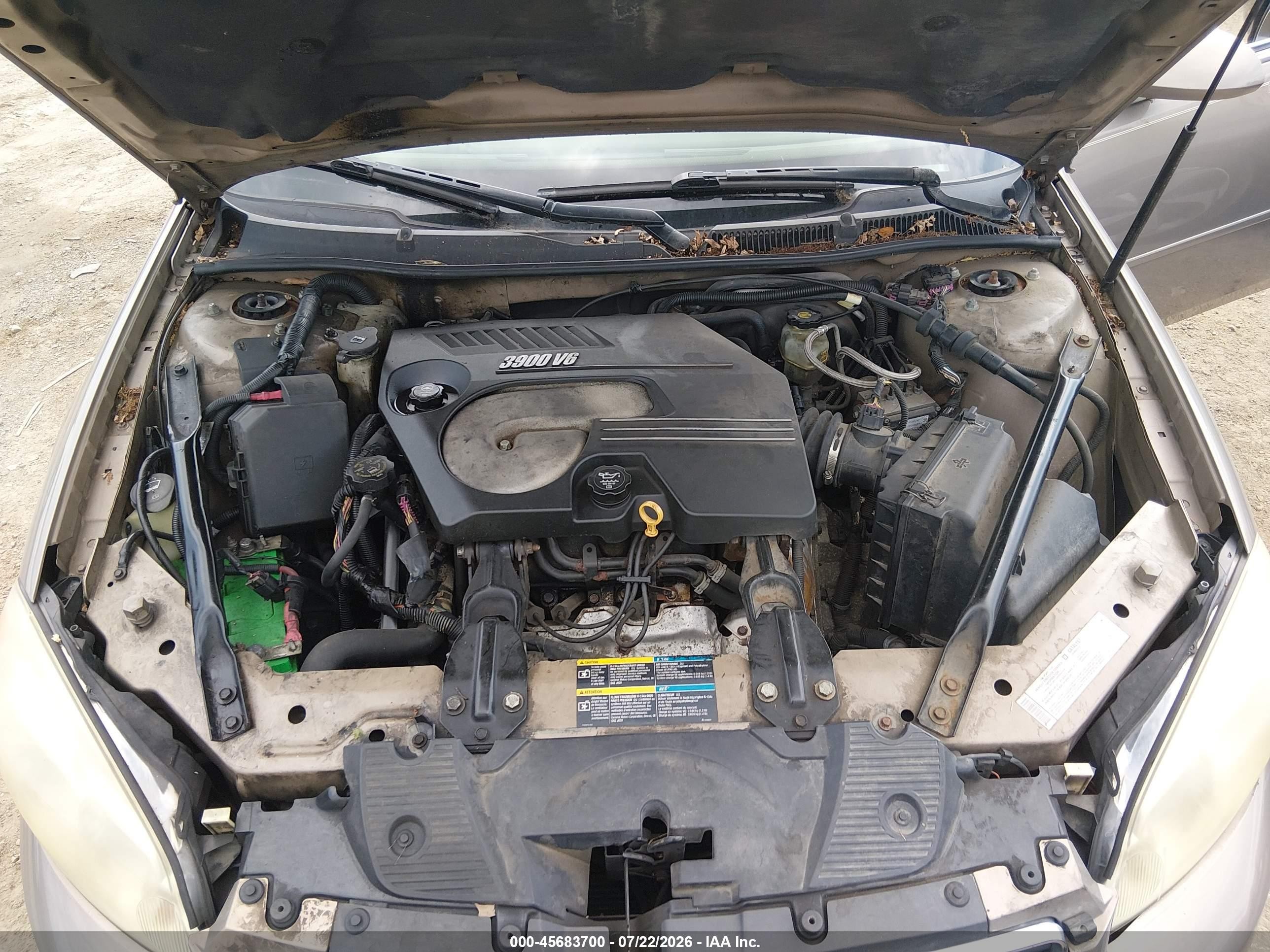 2006 Chevrolet Impala Lt Tan vin: 2G1WC581469264034