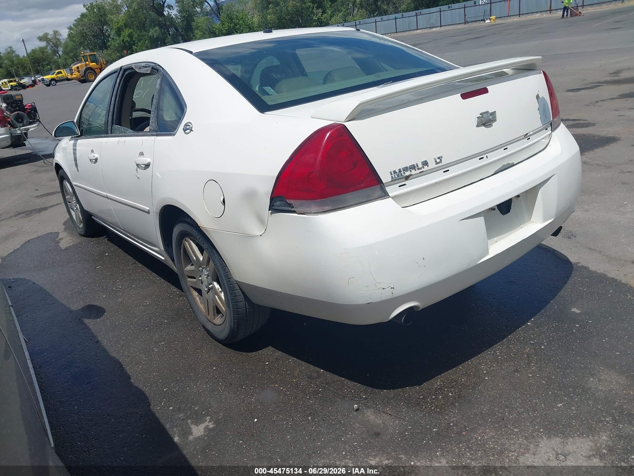 2006 Chevrolet Impala Lt White vin: 2G1WC581569106673
