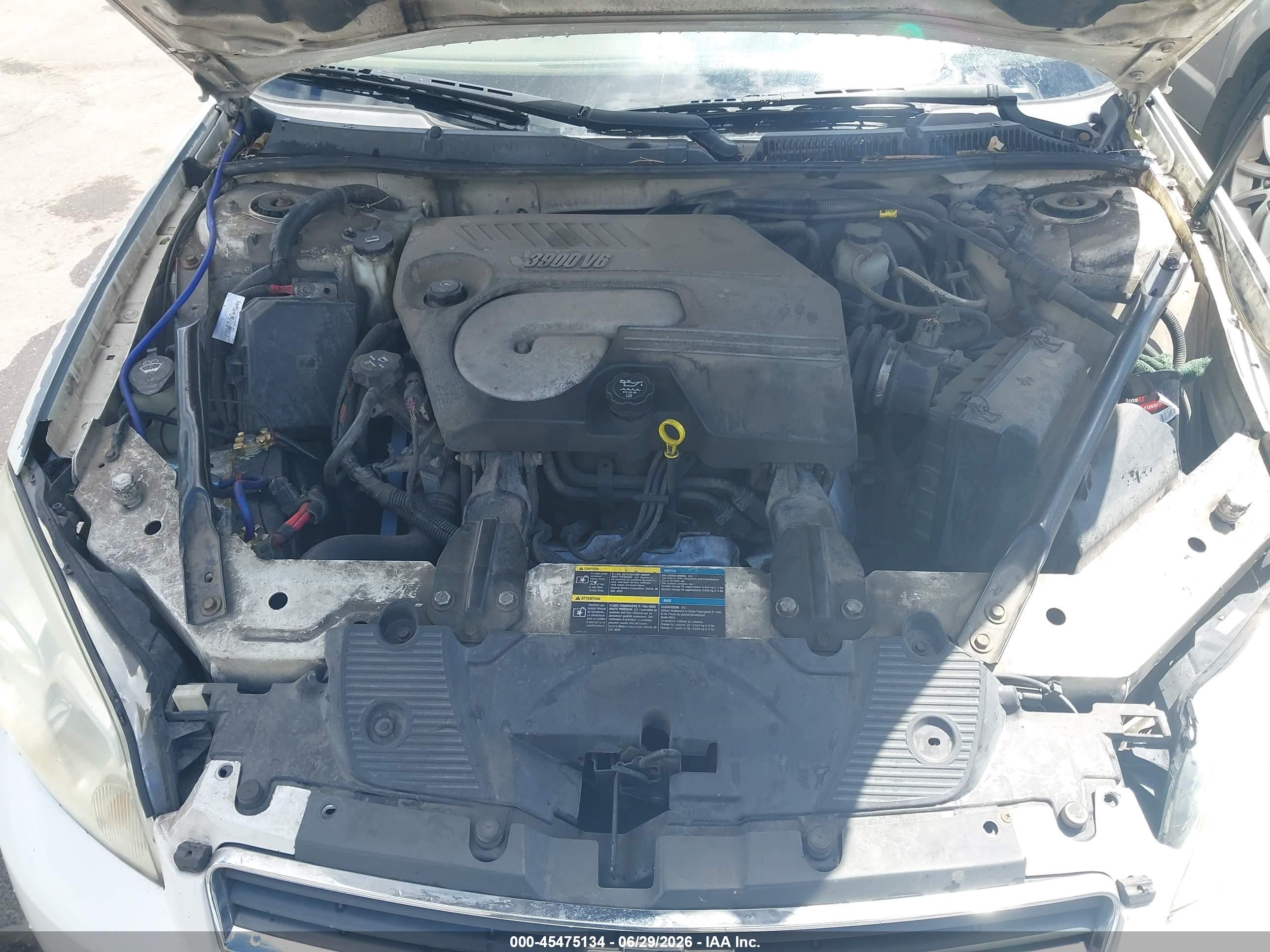 2006 Chevrolet Impala Lt White vin: 2G1WC581569106673