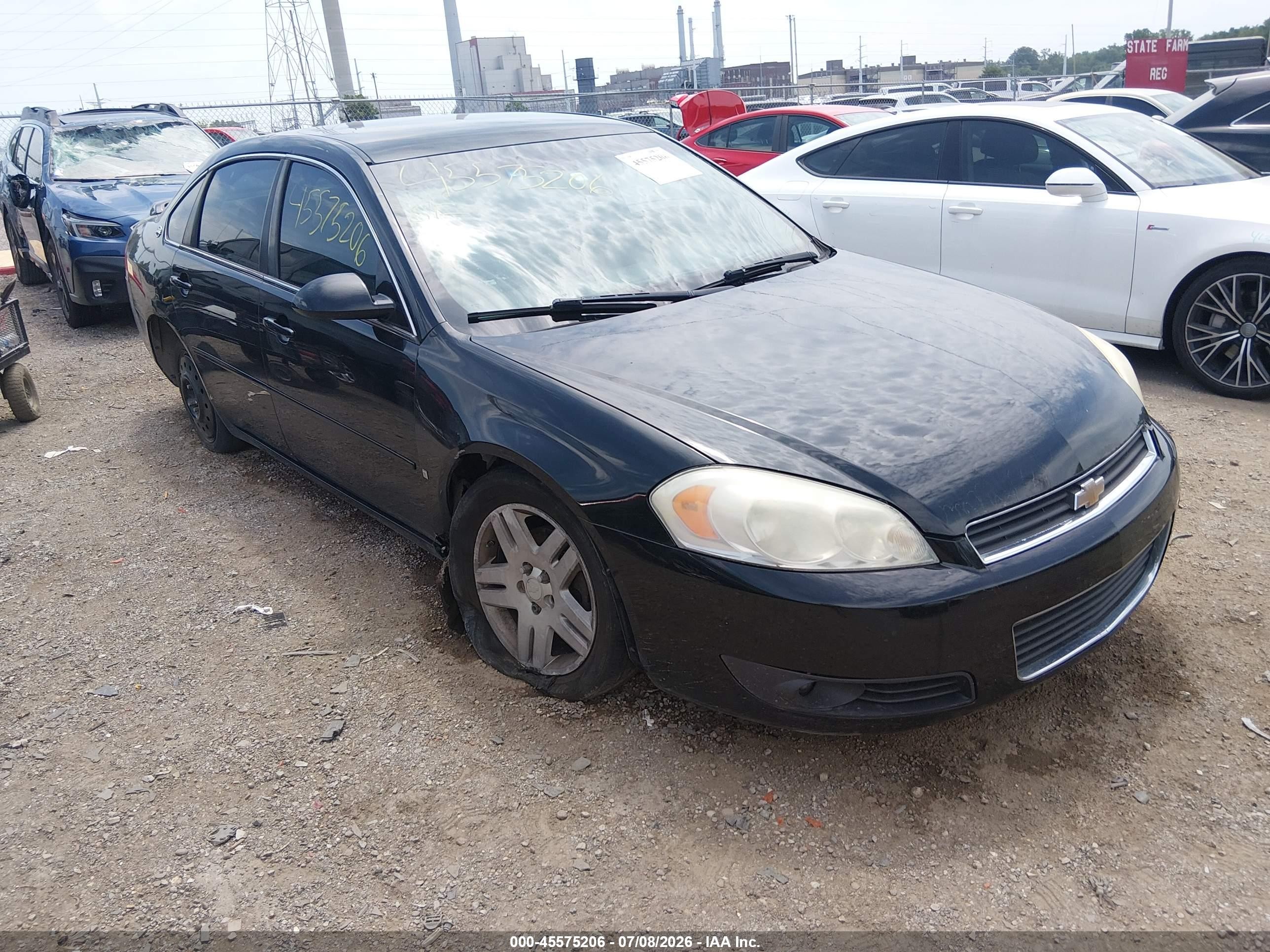 2006 Chevrolet Impala Lt Black vin: 2G1WC581669226403