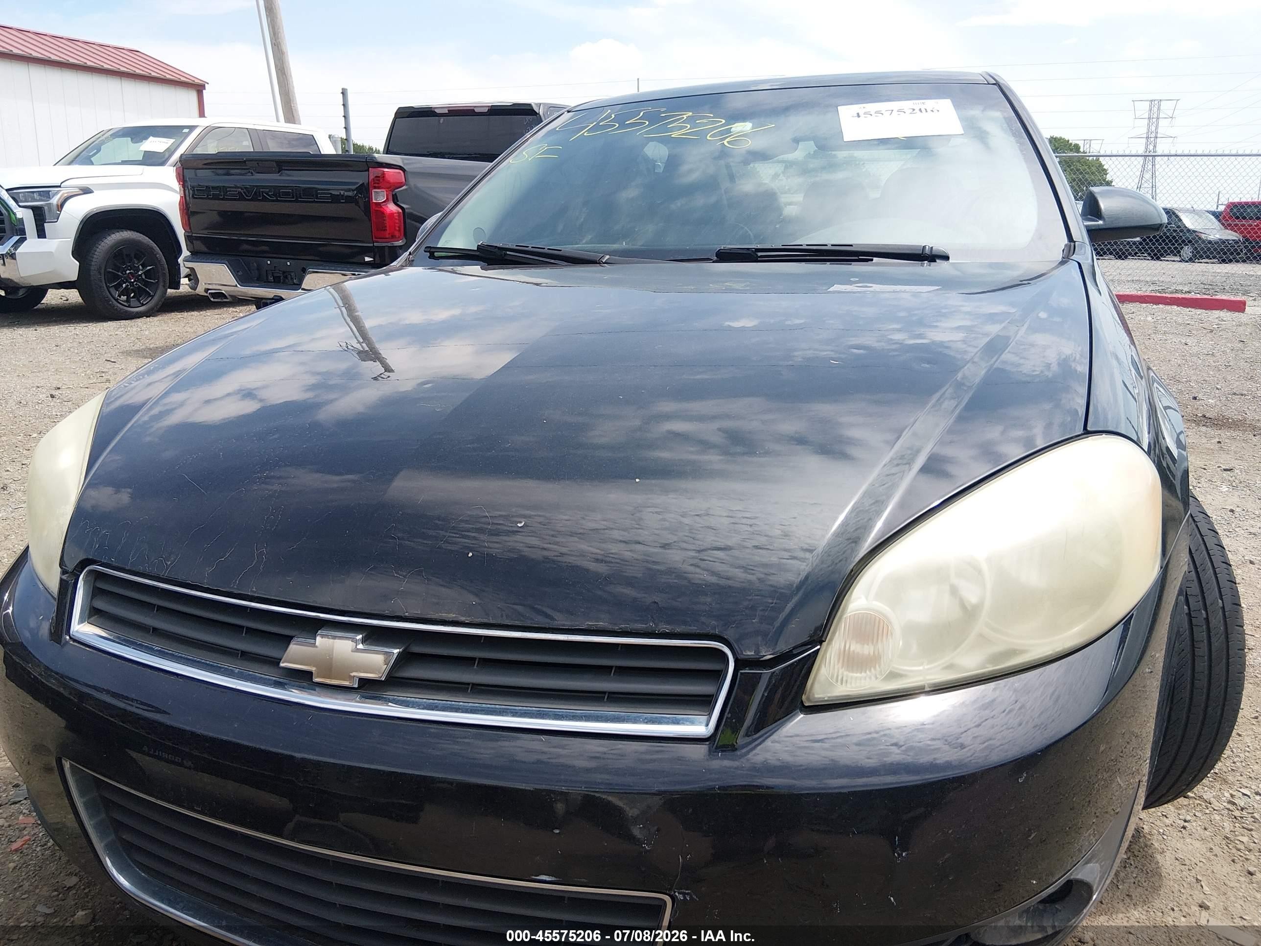 2006 Chevrolet Impala Lt Black vin: 2G1WC581669226403