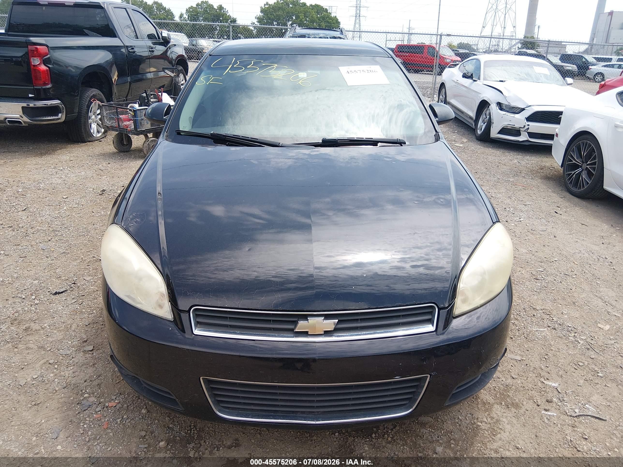 2006 Chevrolet Impala Lt Black vin: 2G1WC581669226403