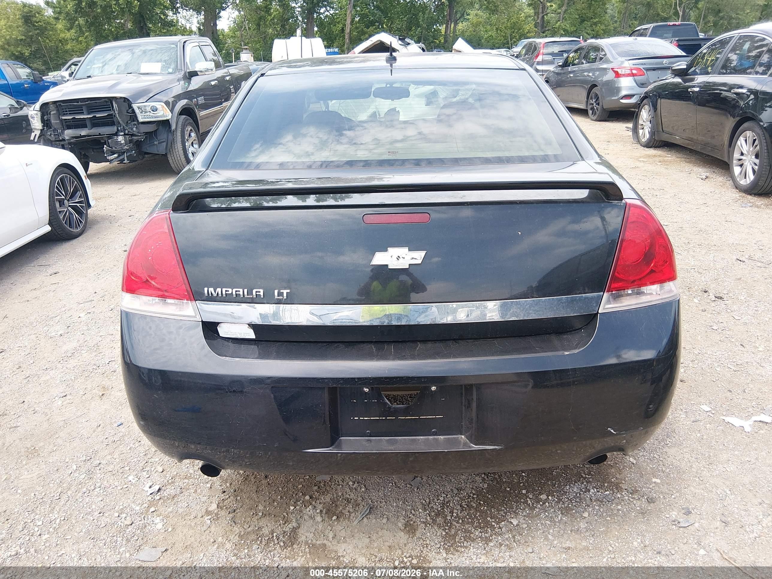 2006 Chevrolet Impala Lt Black vin: 2G1WC581669226403