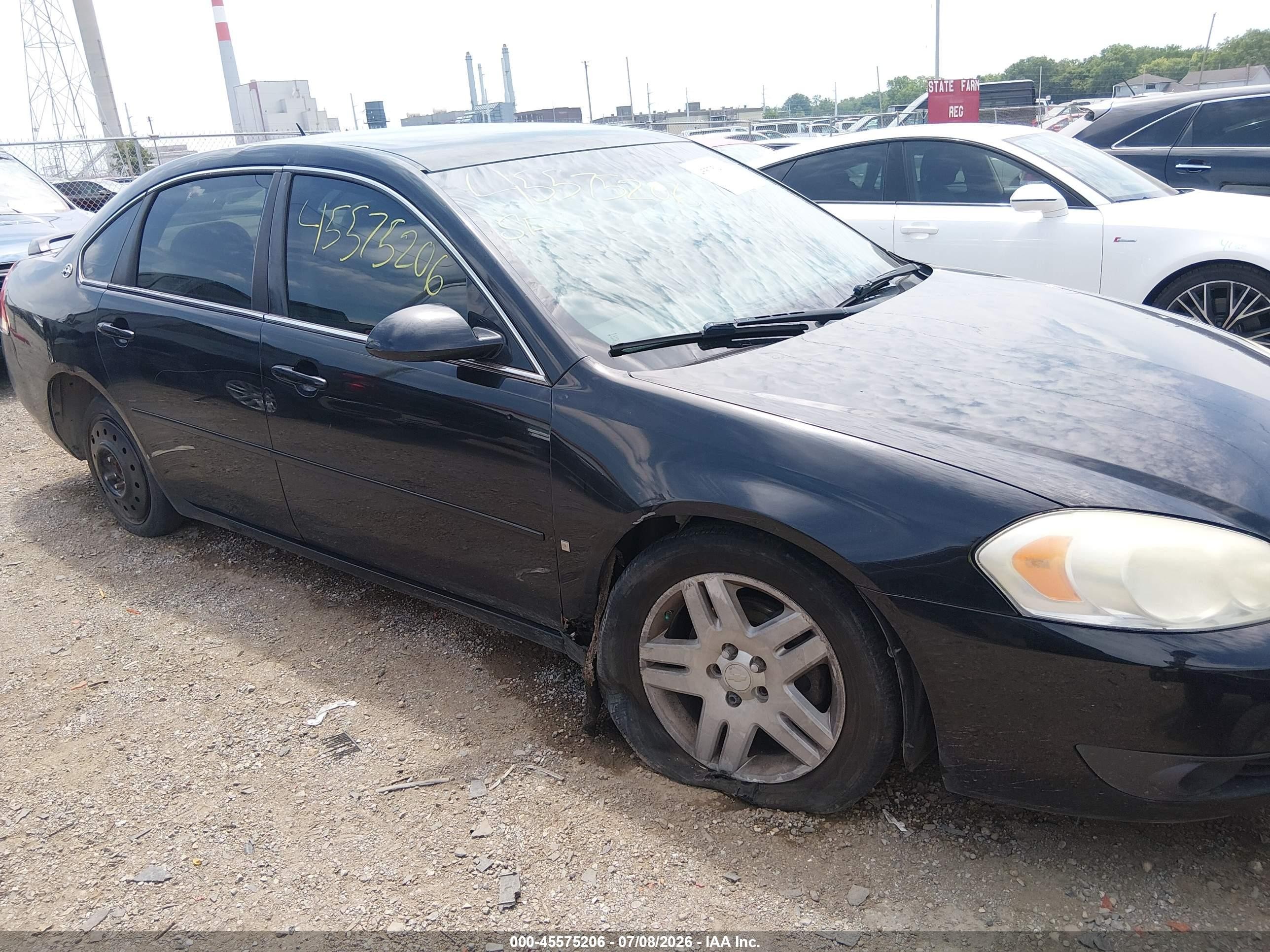 2006 Chevrolet Impala Lt Black vin: 2G1WC581669226403