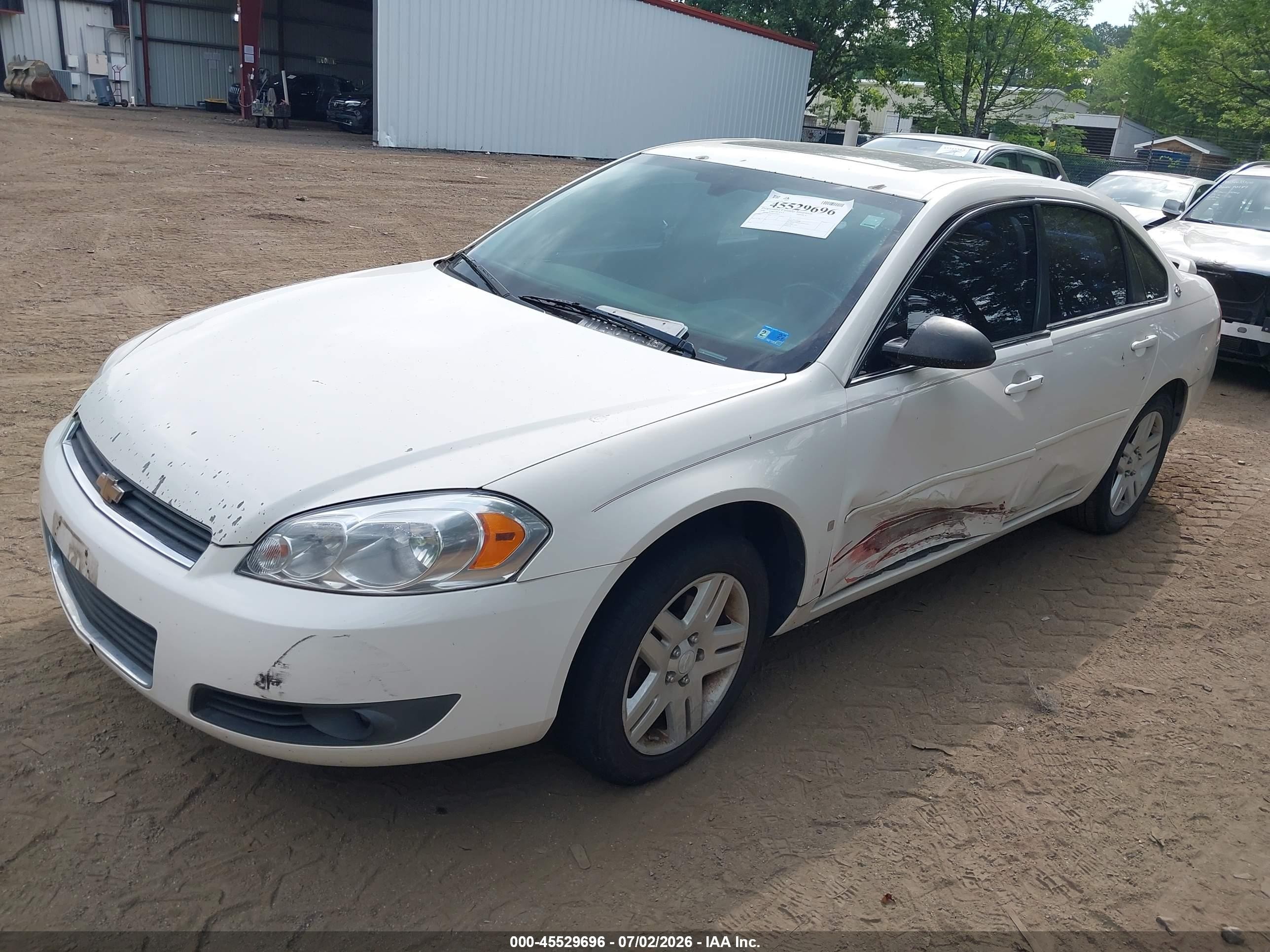 2006 Chevrolet Impala Lt White vin: 2G1WC581869234812