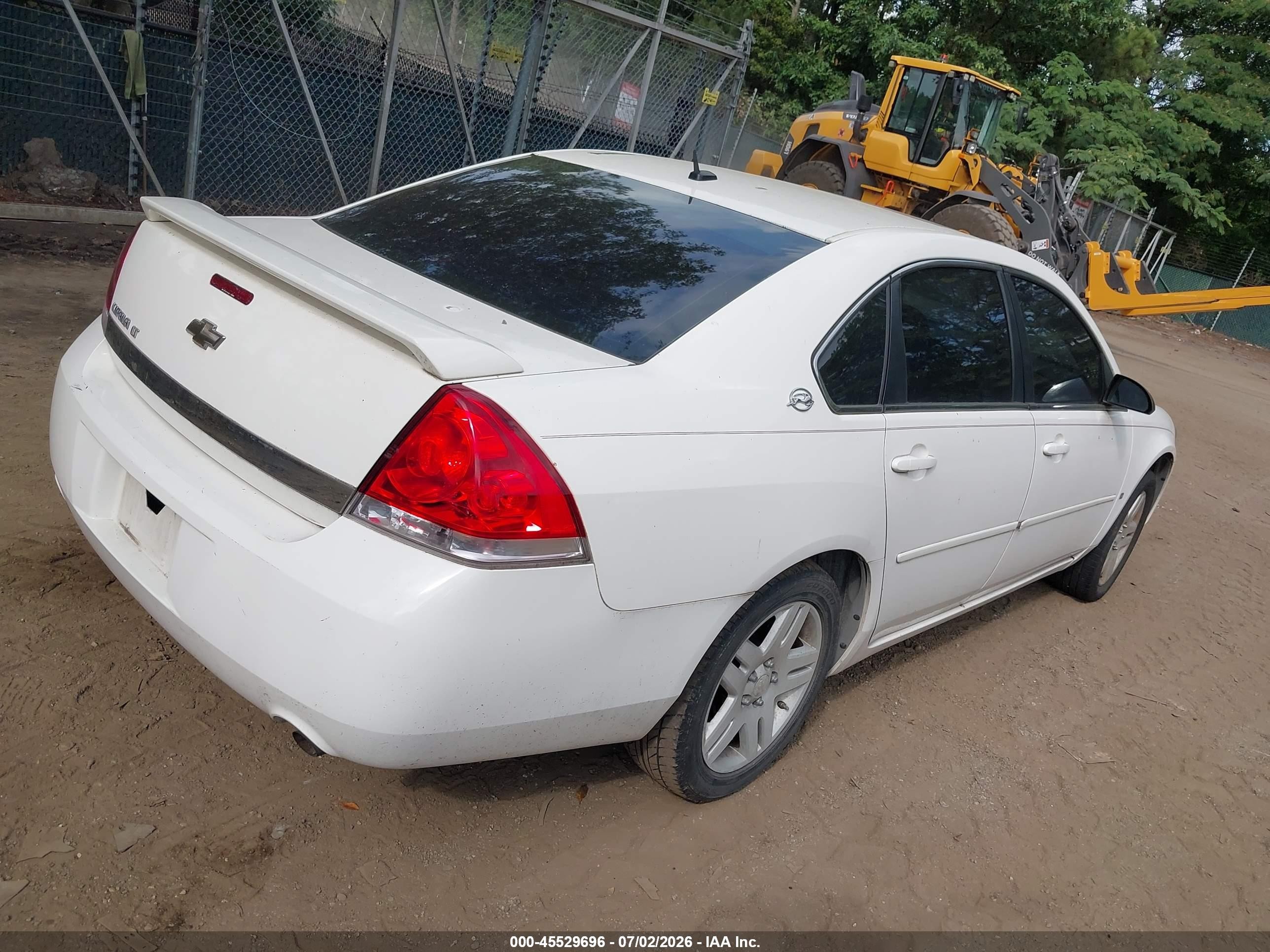 2006 Chevrolet Impala Lt White vin: 2G1WC581869234812