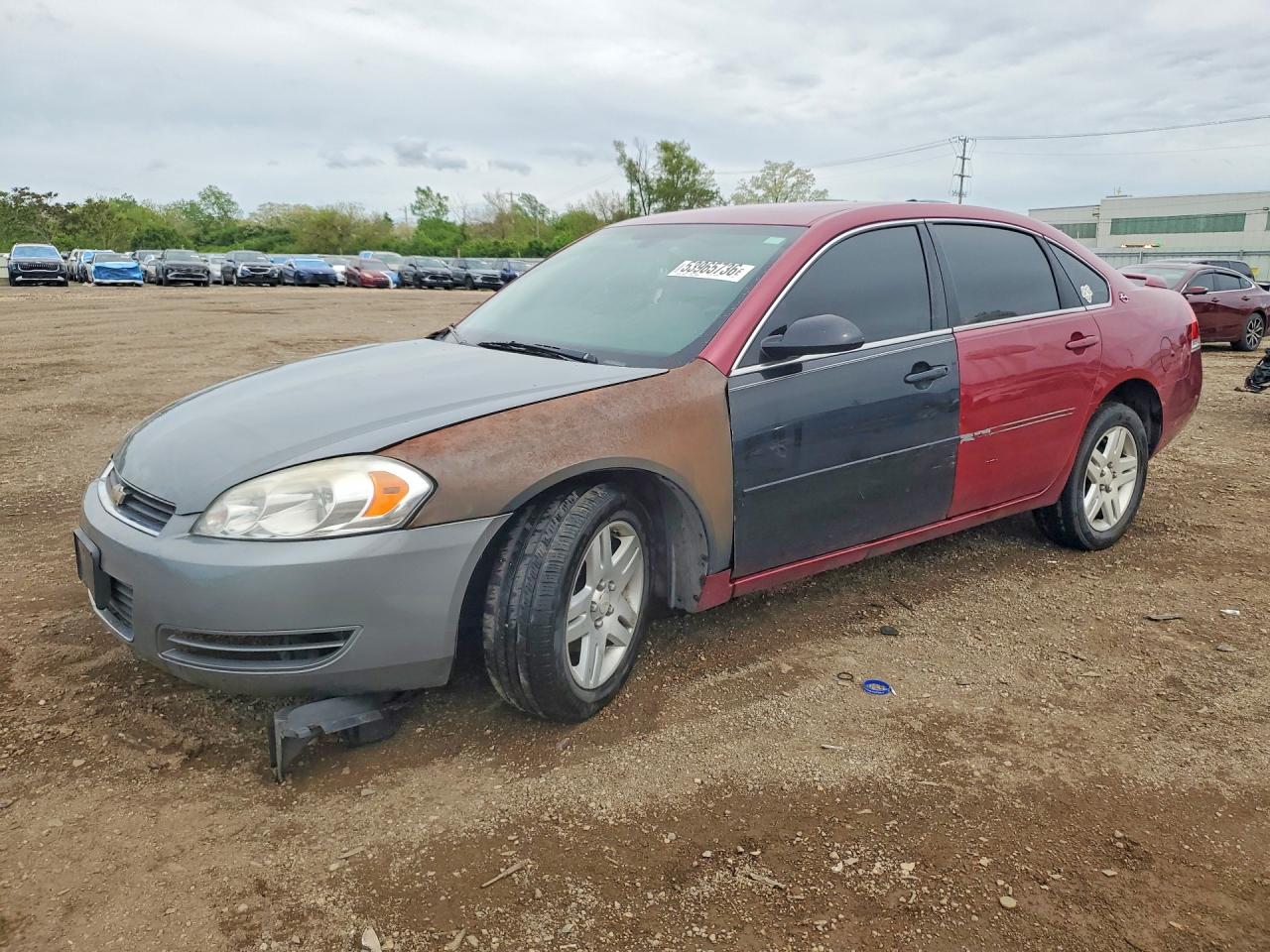 2006 Chevrolet Impala Lt Burgundy vin: 2G1WC581869332920