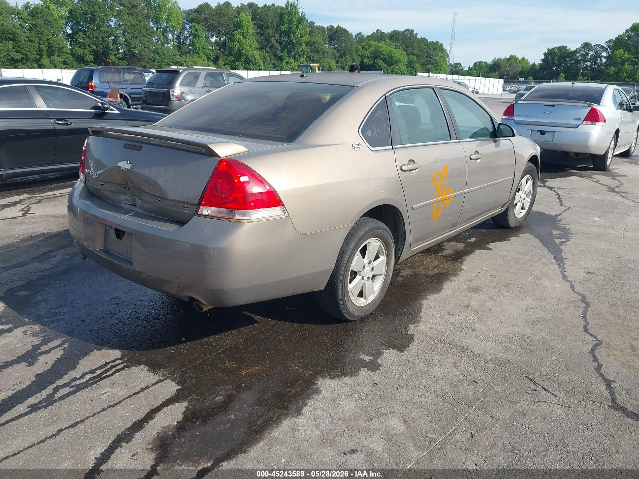 2006 Chevrolet Impala Lt Tan vin: 2G1WC581869432564