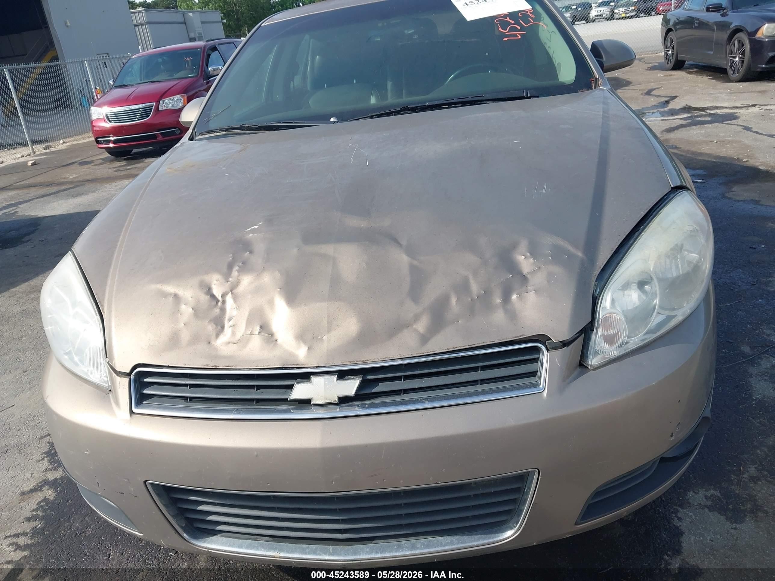 2006 Chevrolet Impala Lt Tan vin: 2G1WC581869432564
