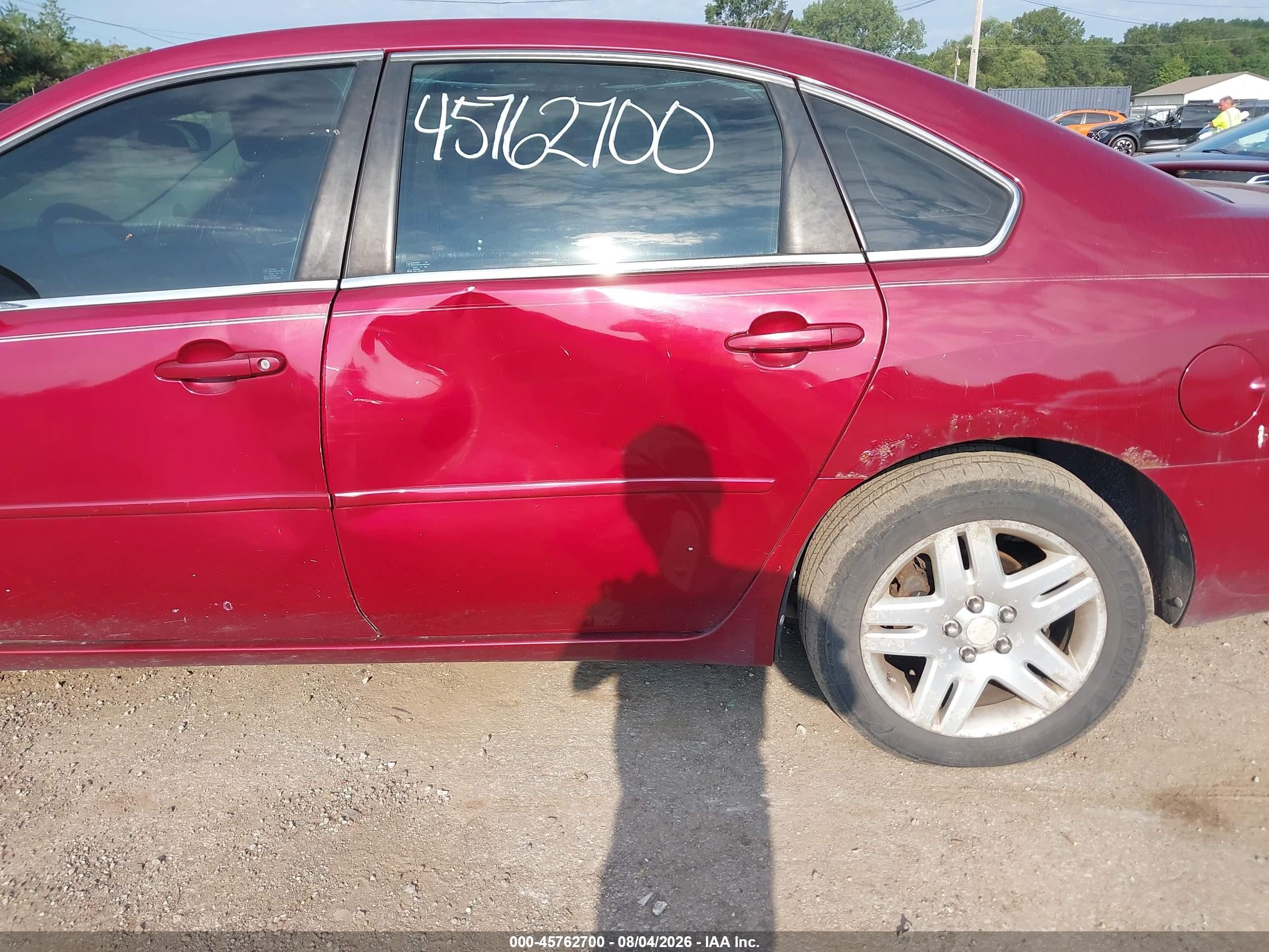 2006 Chevrolet Impala Lt Red vin: 2G1WC581969113044