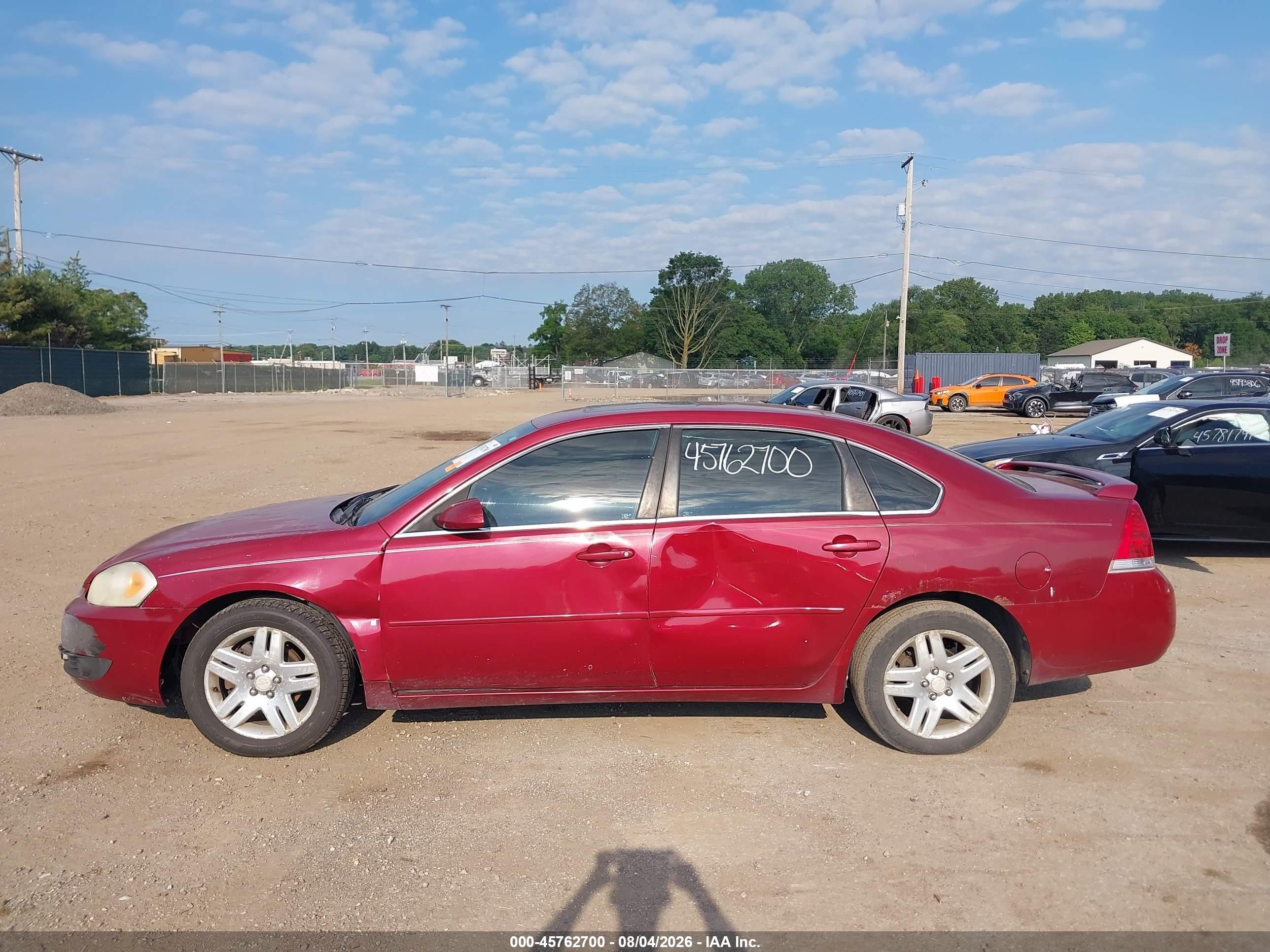 2006 Chevrolet Impala Lt Red vin: 2G1WC581969113044