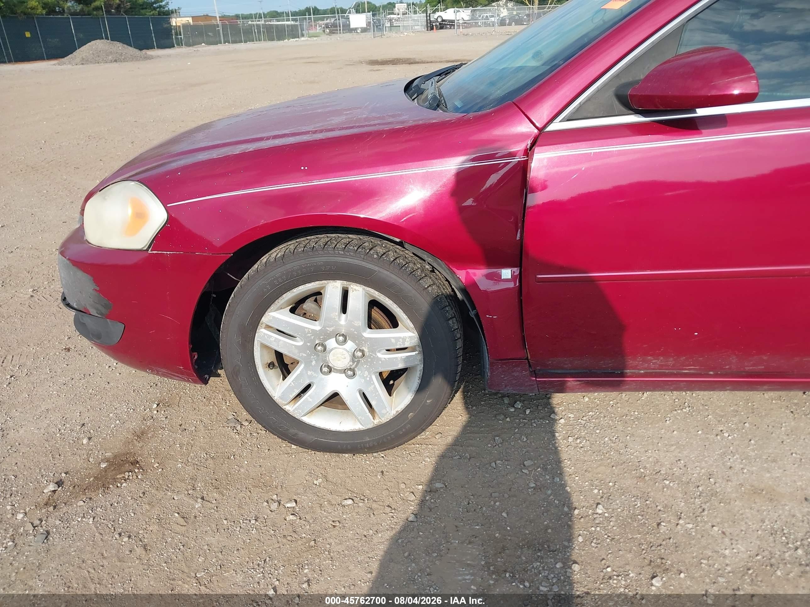 2006 Chevrolet Impala Lt Red vin: 2G1WC581969113044