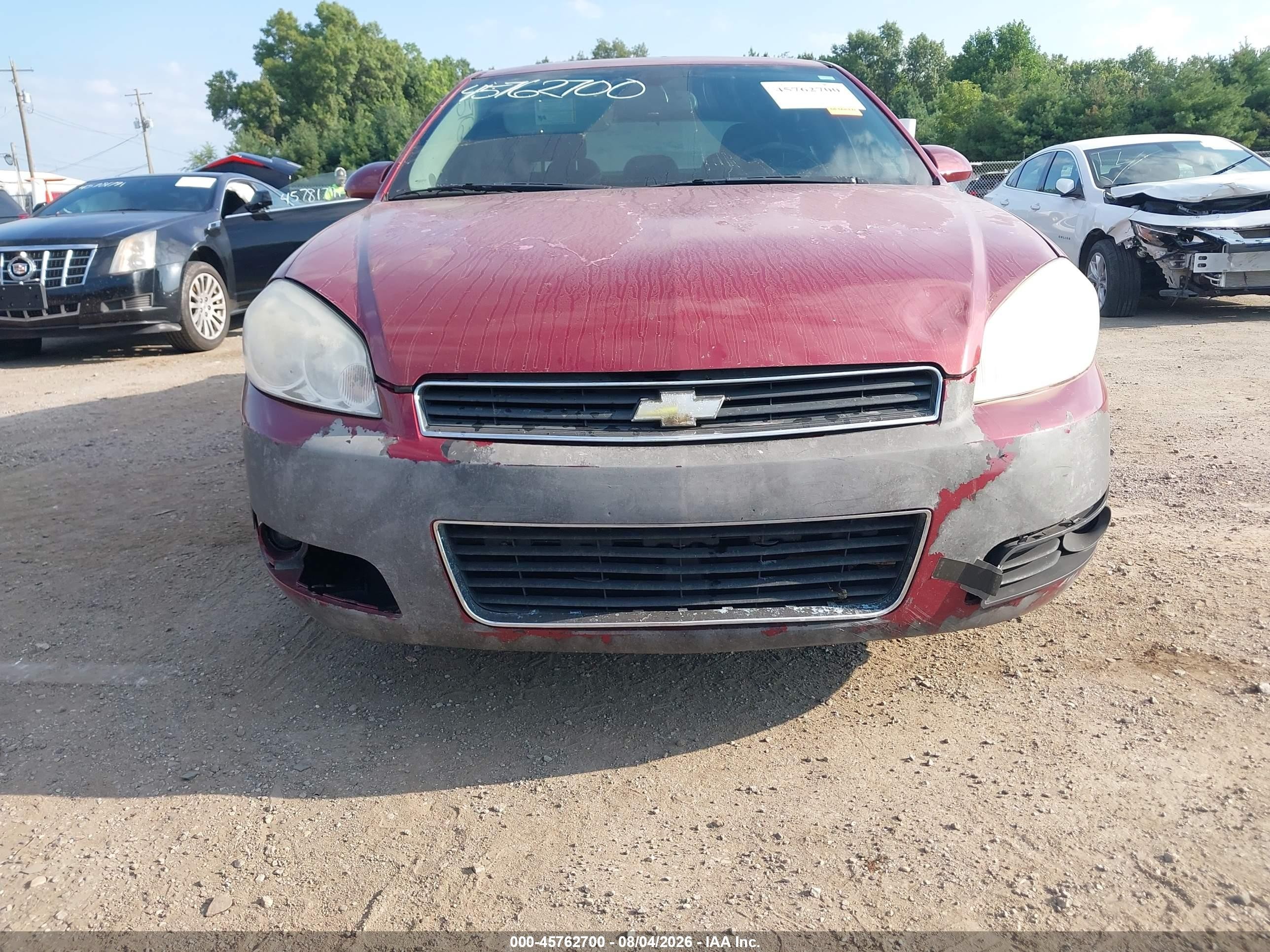 2006 Chevrolet Impala Lt Red vin: 2G1WC581969113044