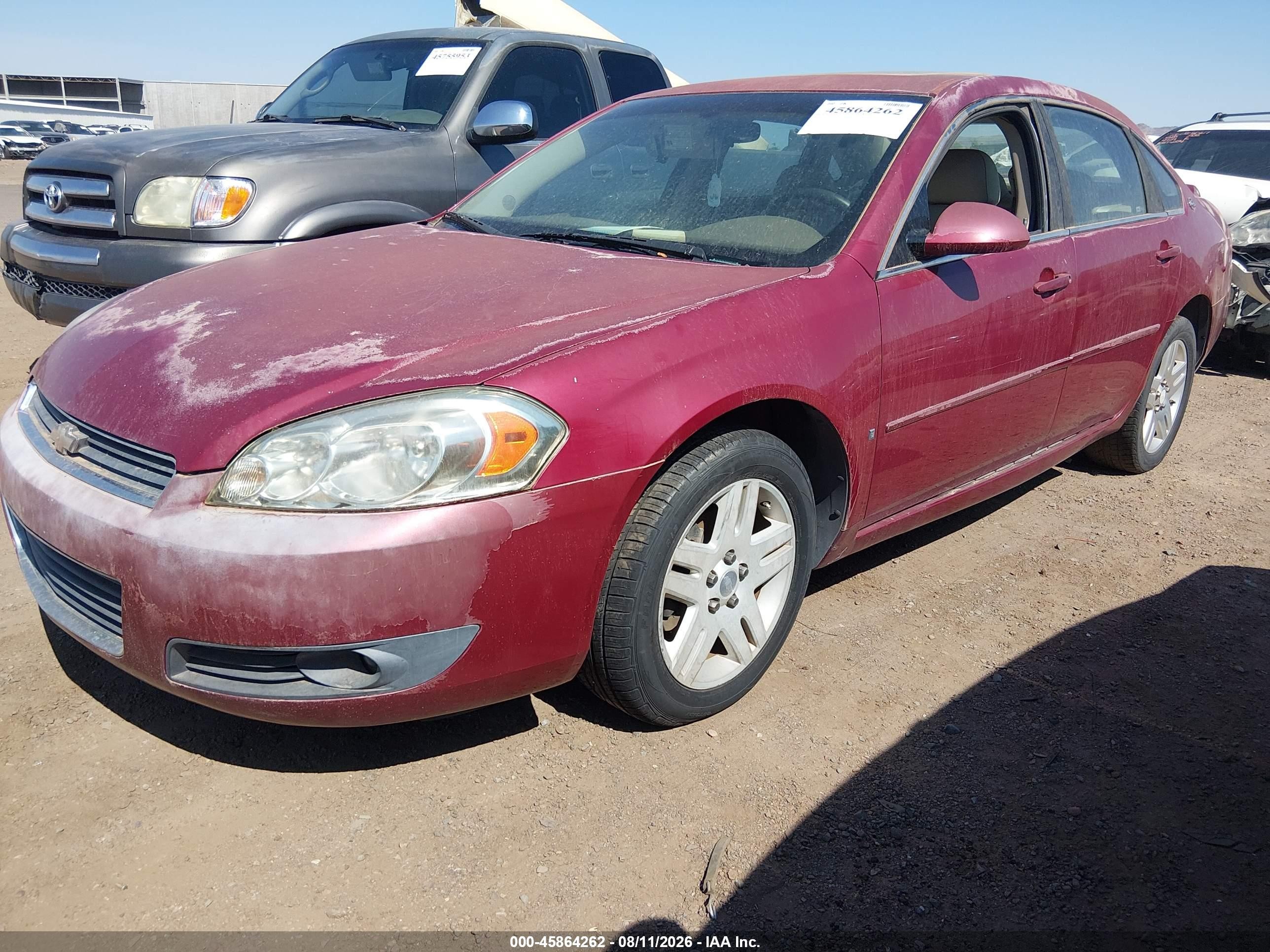 2006 Chevrolet Impala Lt Burgundy vin: 2G1WC581969270279