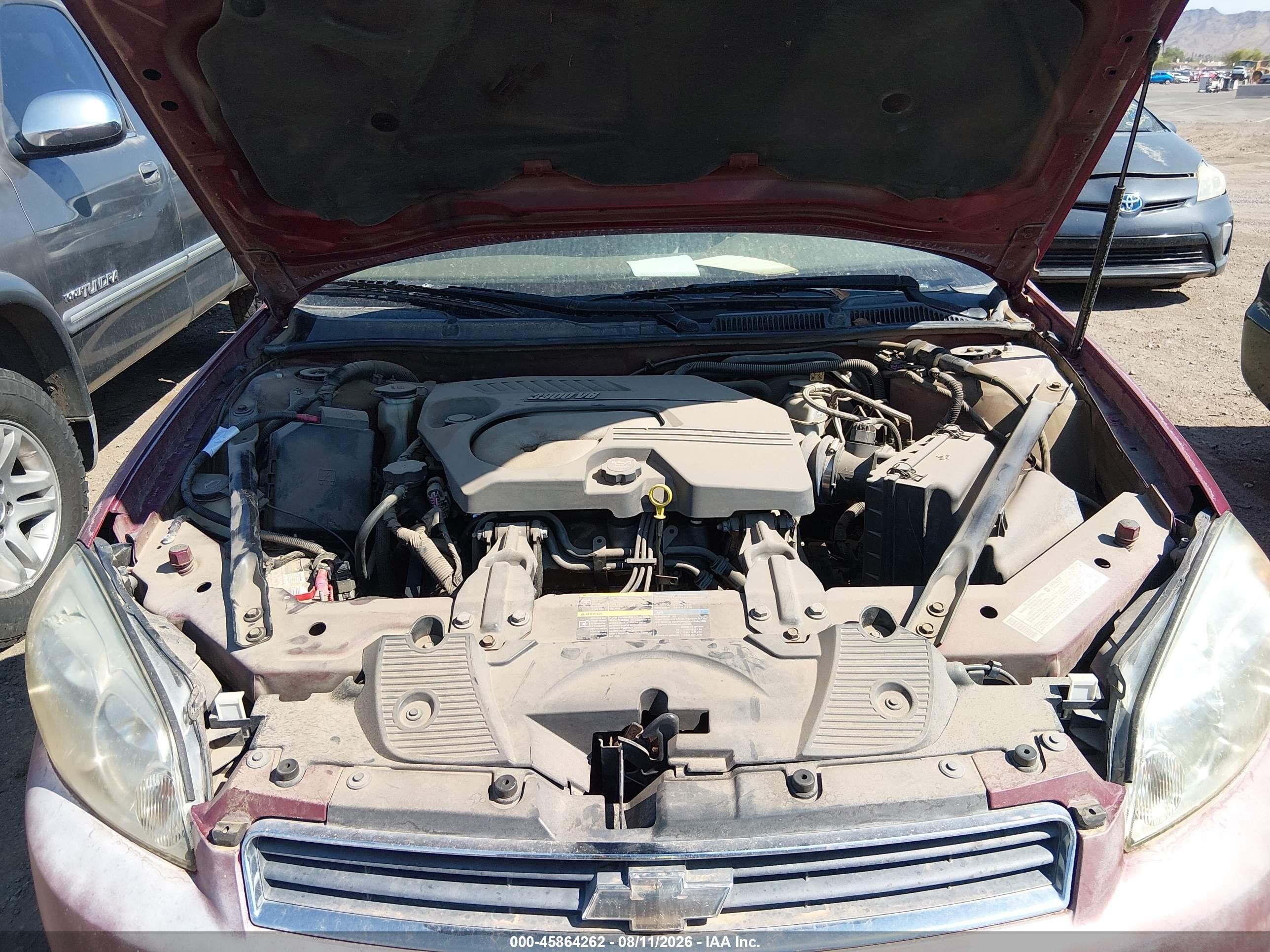 2006 Chevrolet Impala Lt Burgundy vin: 2G1WC581969270279