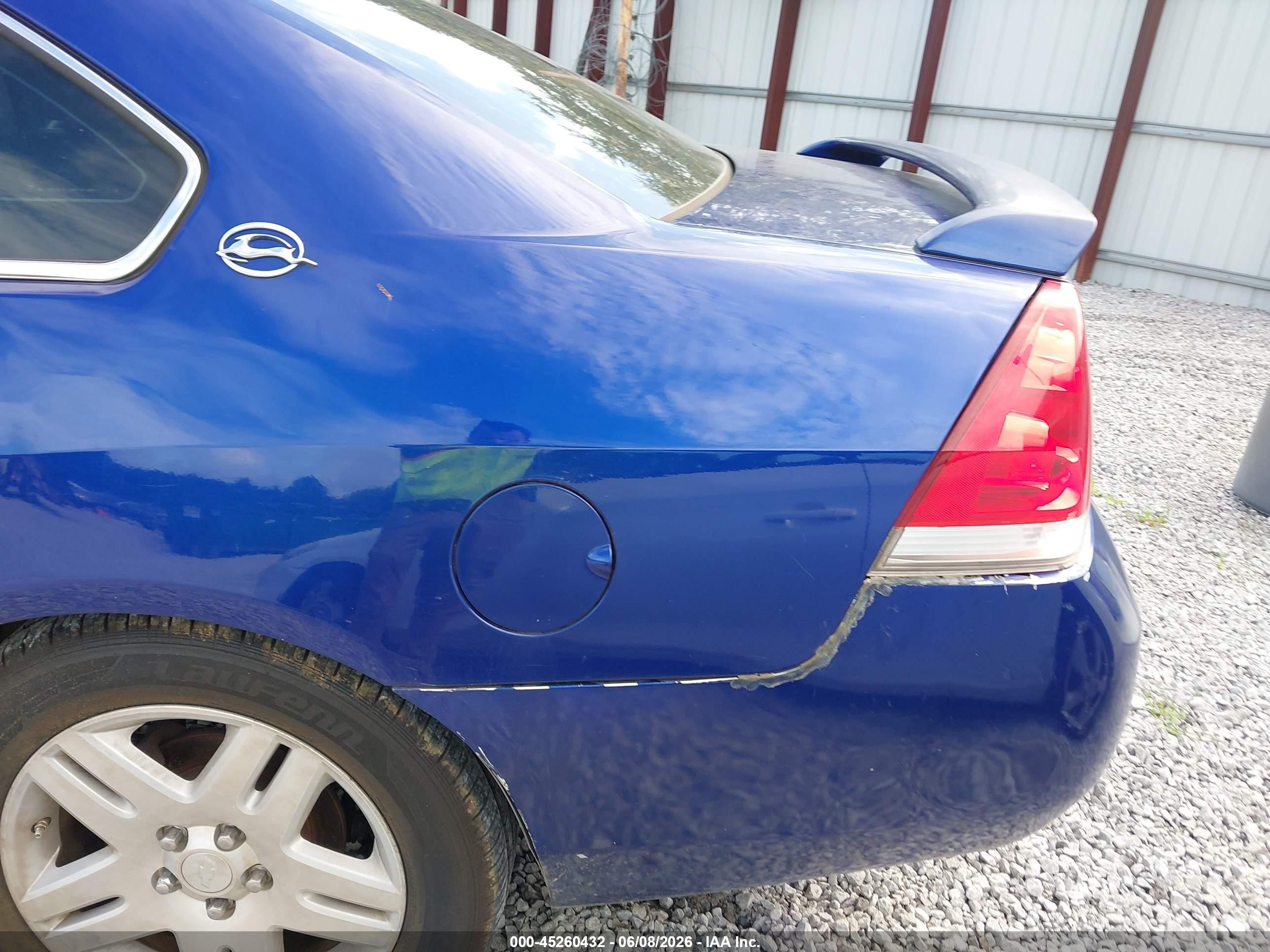 2006 Chevrolet Impala Lt Blue vin: 2G1WC581X69150426