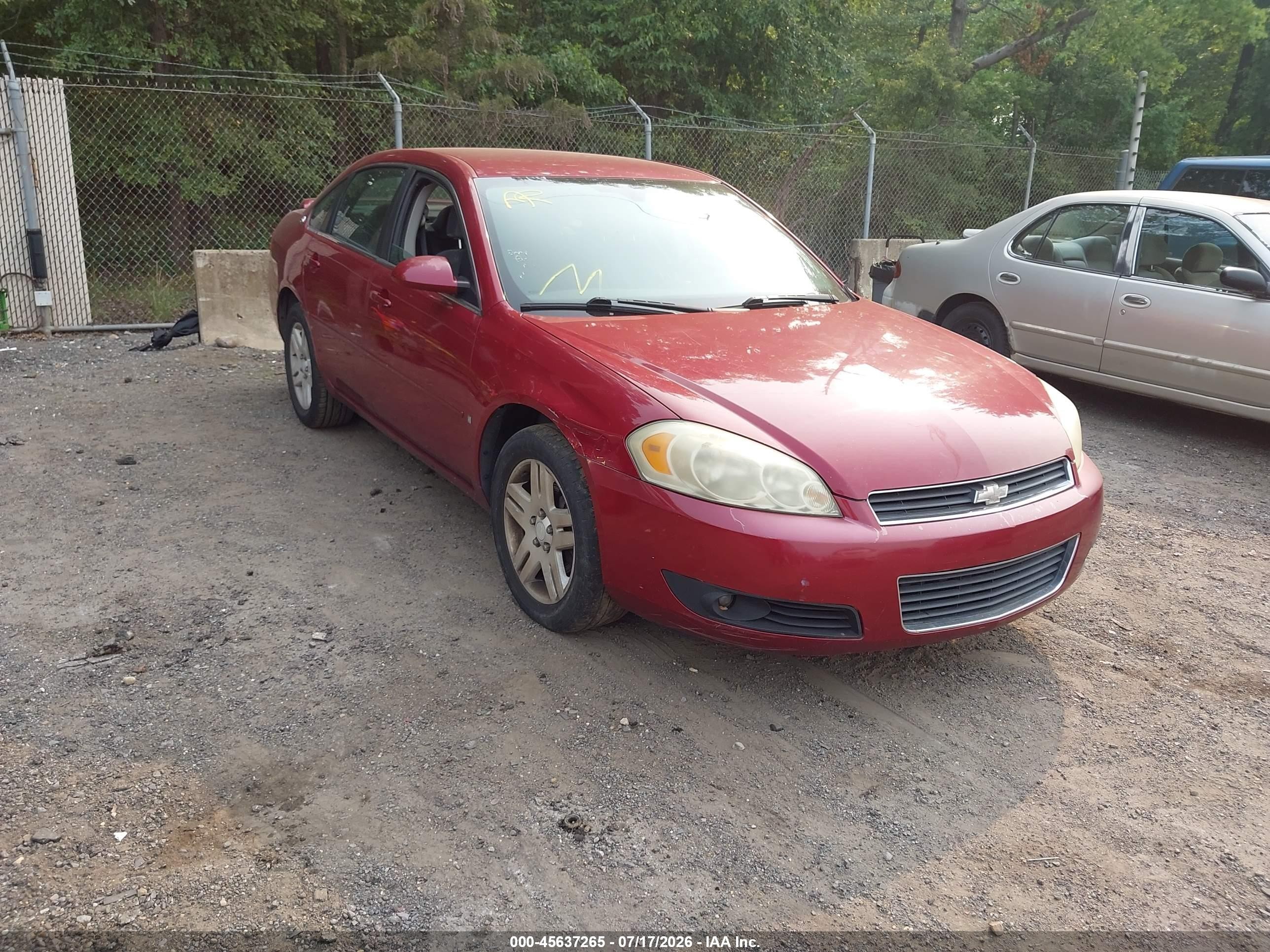 2006 Chevrolet Impala Lt Red vin: 2G1WC581X69275197