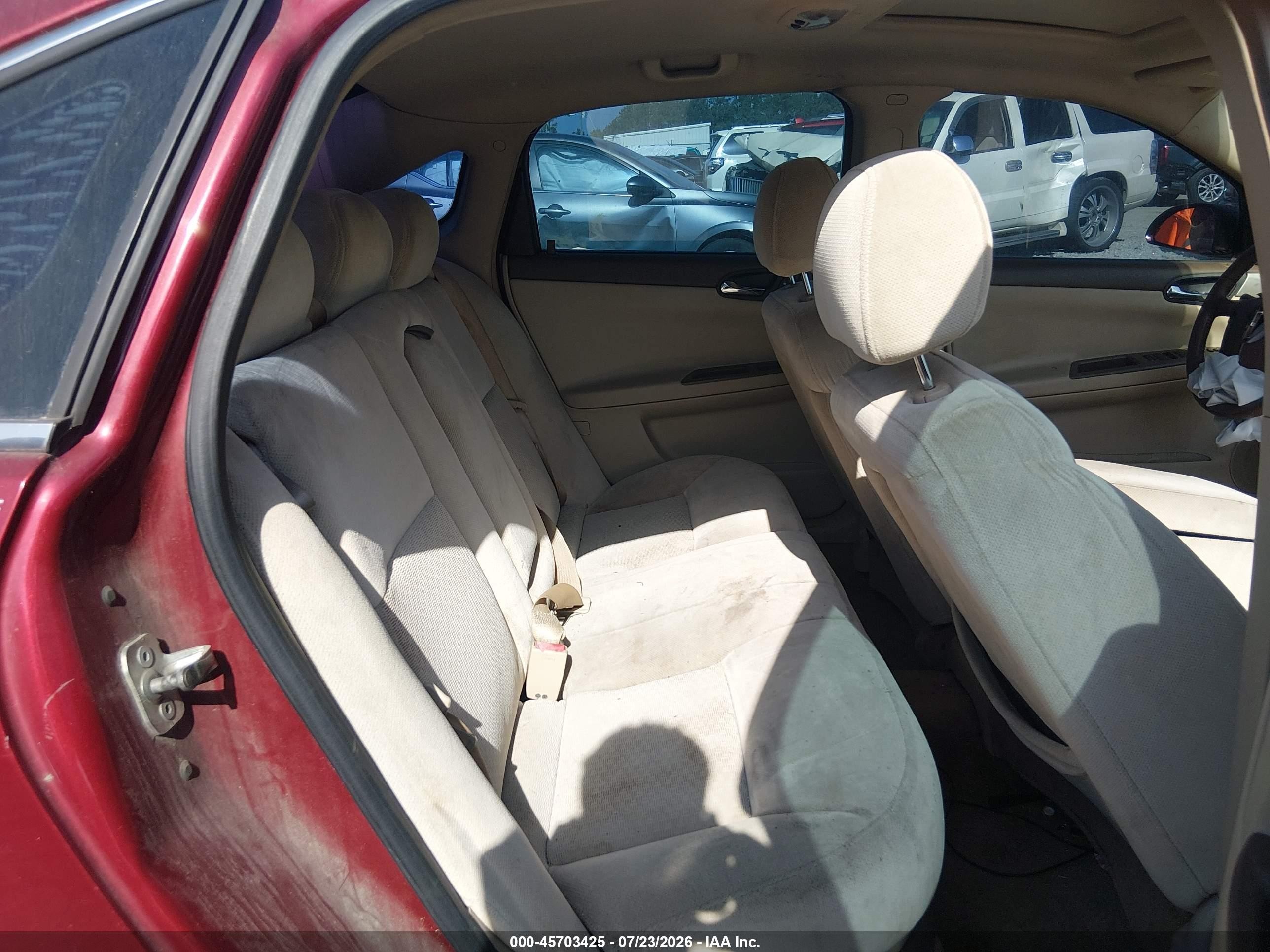 2008 Chevrolet Impala Lt Burgundy vin: 2G1WC583081330002