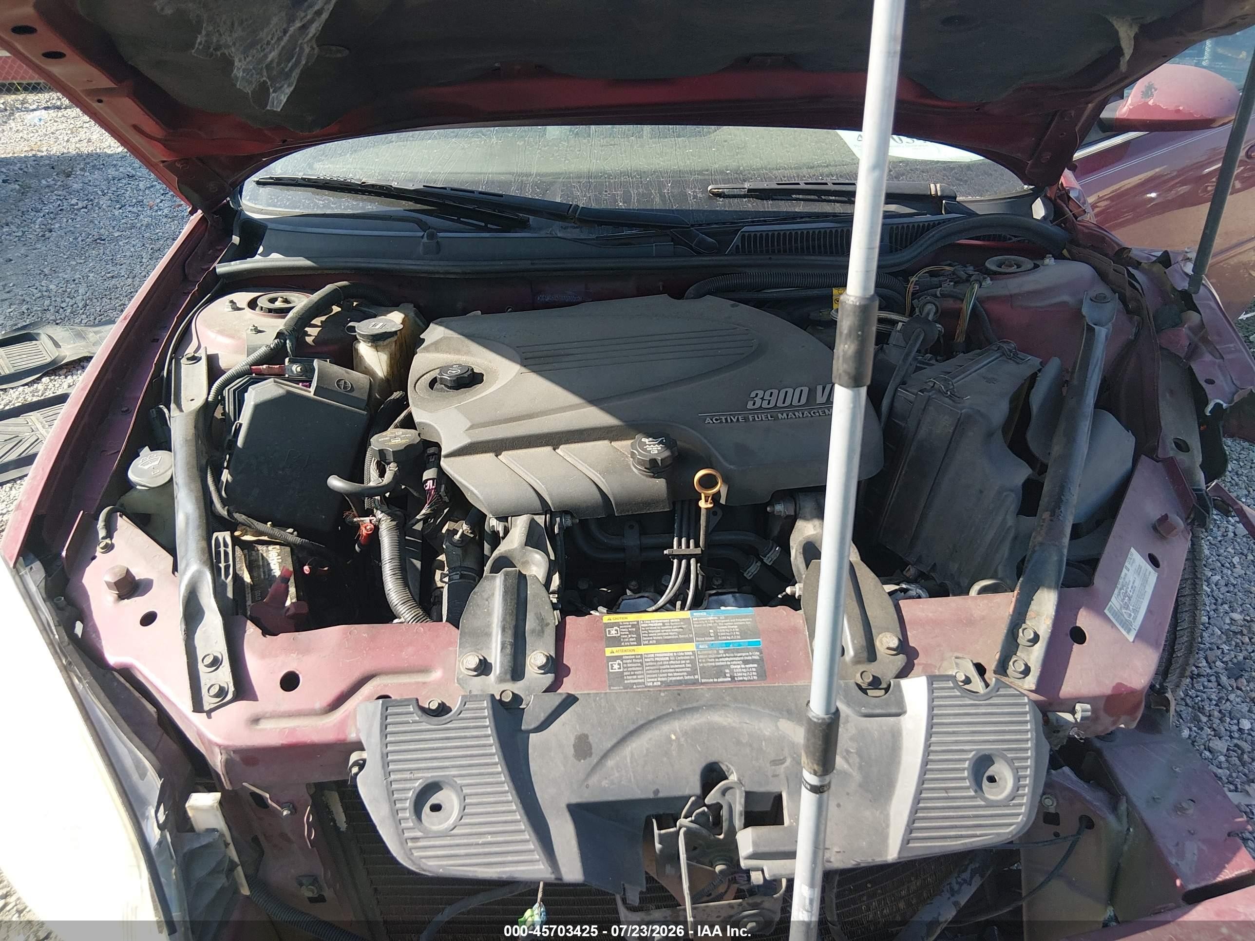 2008 Chevrolet Impala Lt Burgundy vin: 2G1WC583081330002