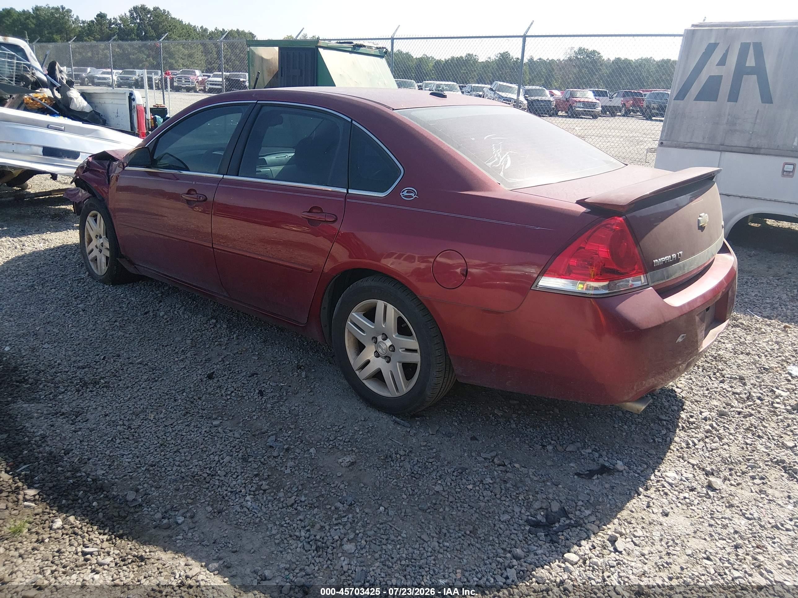 2008 Chevrolet Impala Lt Burgundy vin: 2G1WC583081330002